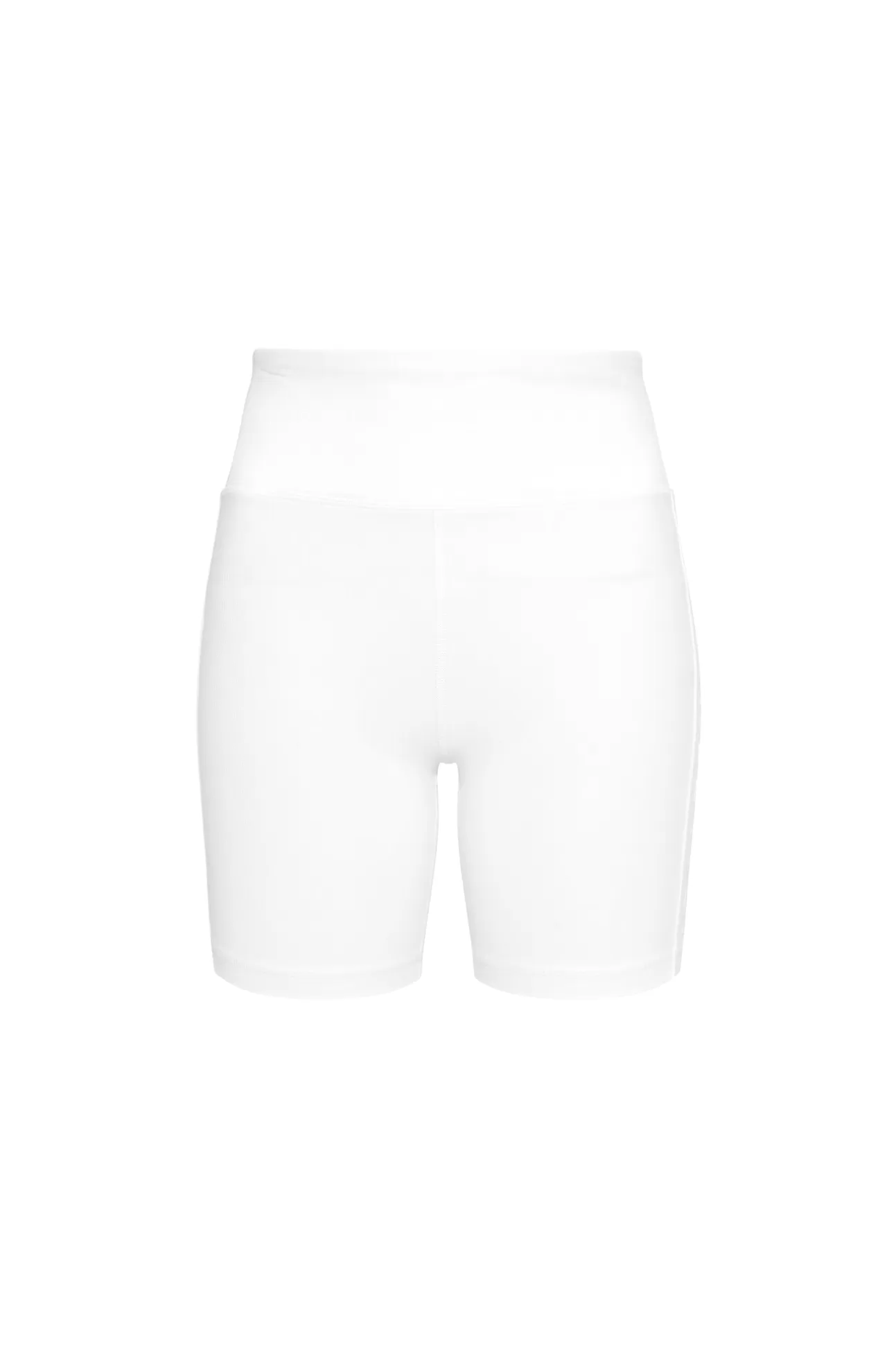 Aje ATHLETICA Essential Mid Length Bike Shorts 601 White Best