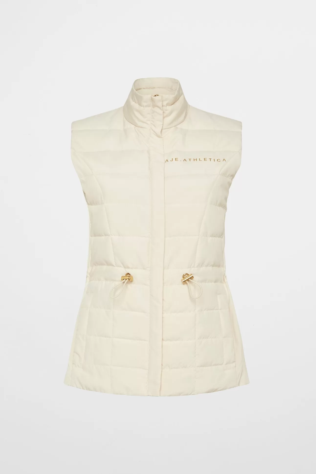 Aje ATHLETICA Essential Puffer Vest 721 Light Ivory Clearance