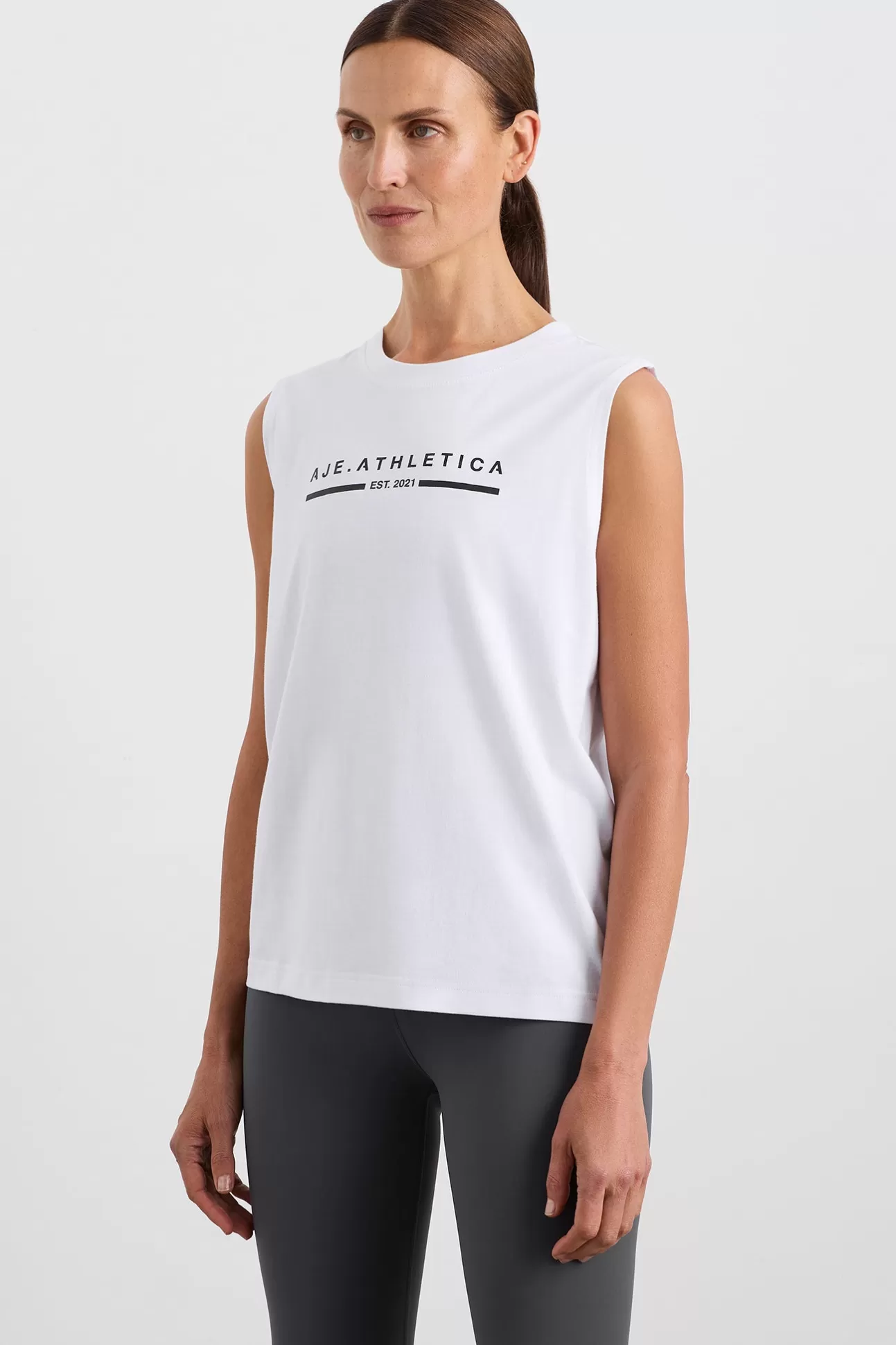 Aje ATHLETICA Established Logo Tank 101 White/Black Store