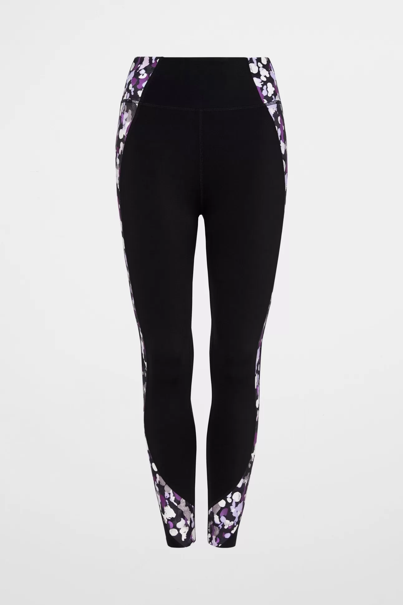 Aje ATHLETICA Full Length Contour Legging 231 Black/Lavender Ptd Freefrm Hot