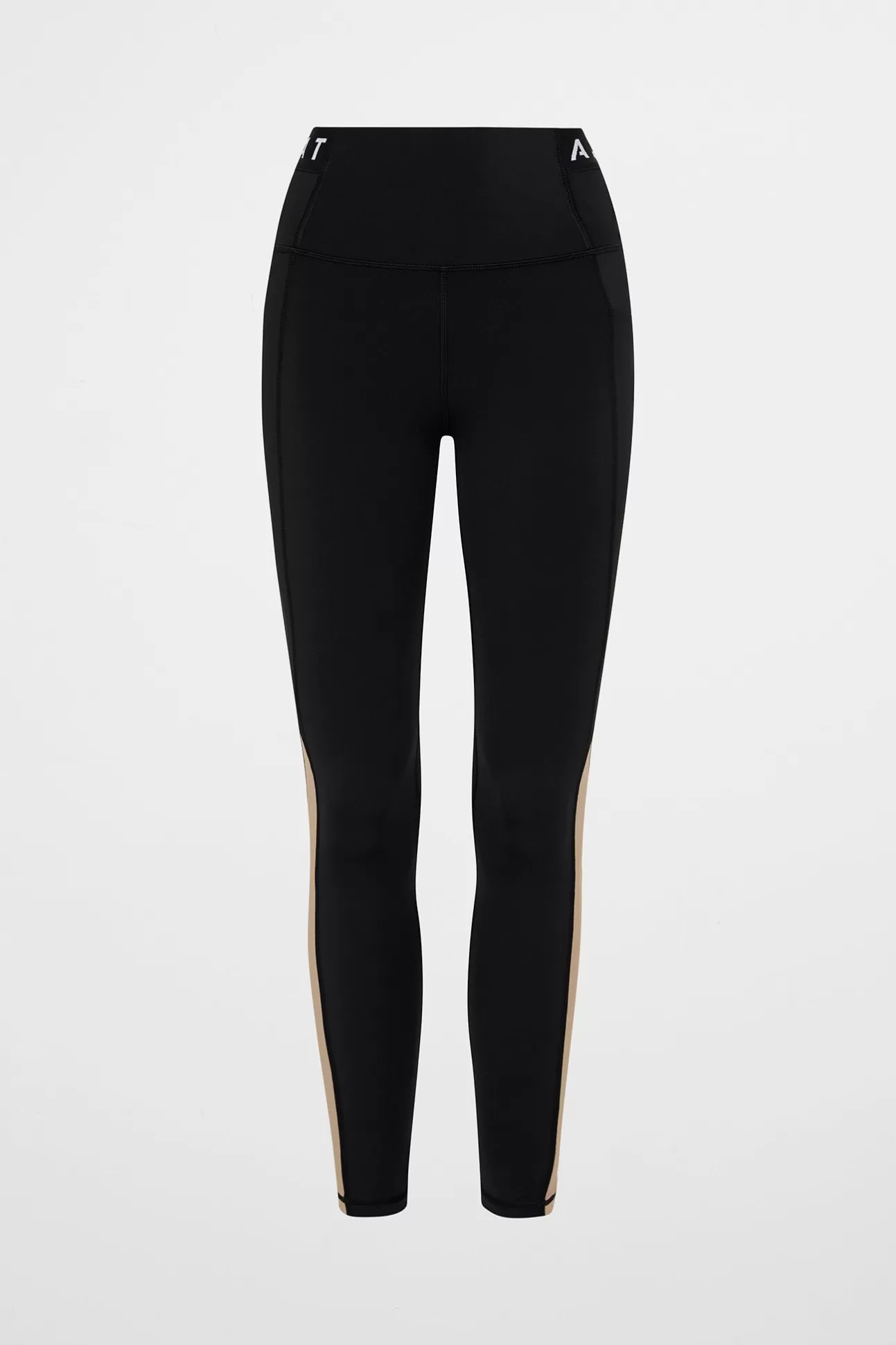 Aje ATHLETICA Full Length Logo Leggings 204 Black/ Dune Fashion