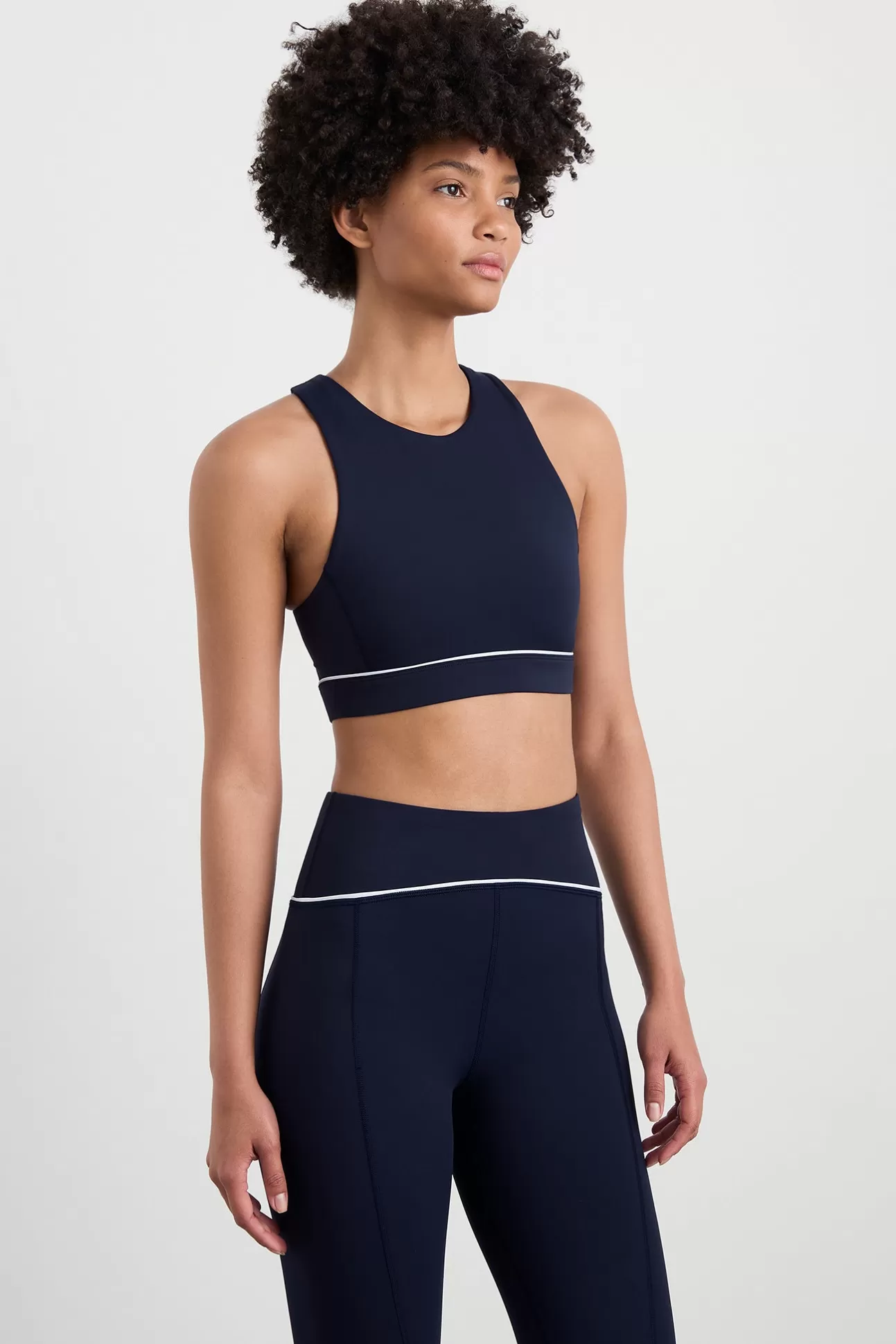 Aje ATHLETICA High Neck Sports Bra 374 Galaxy Blue Best Sale