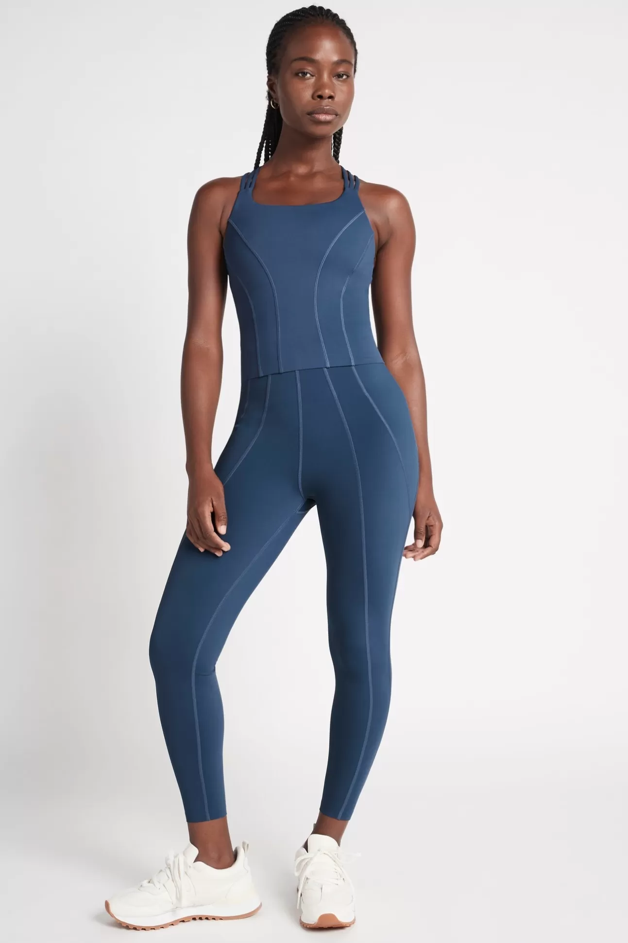 Aje ATHLETICA High Rise 7/8 Legging 211 Midnight Blue New