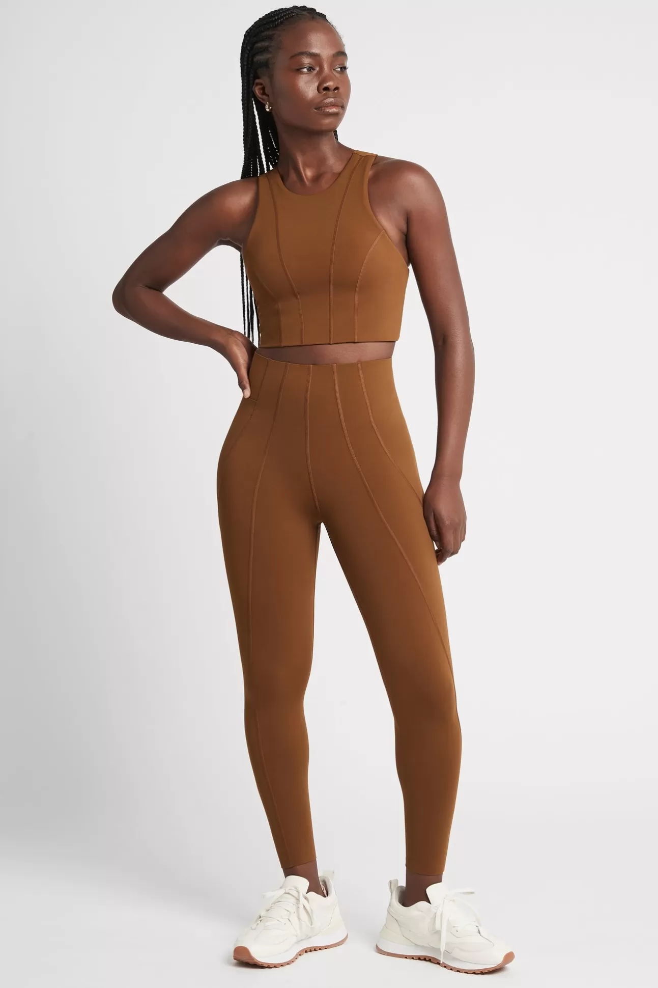 Aje ATHLETICA High Rise 7/8 Legging 211 Coffee/Gold Flash Sale