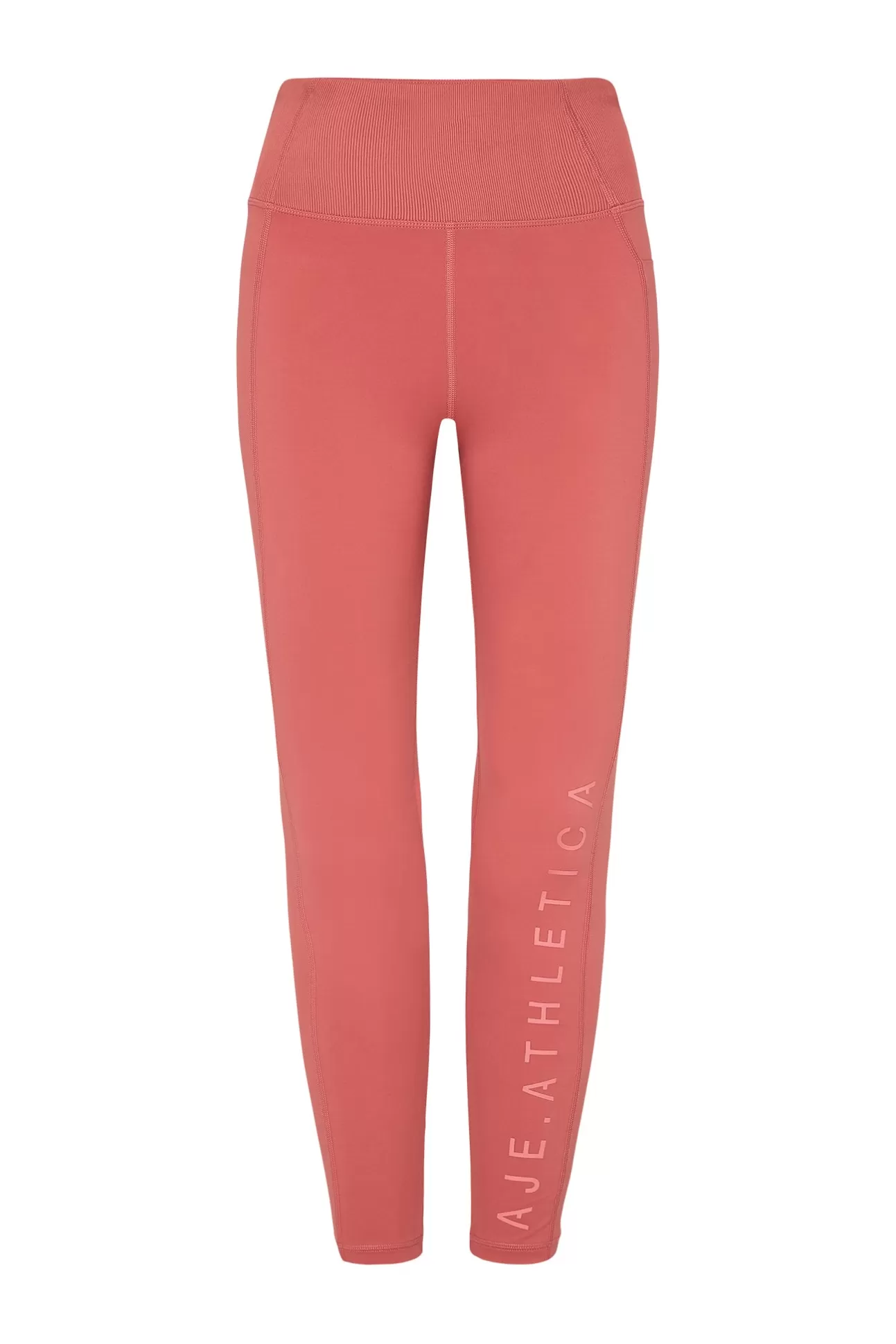 Aje ATHLETICA High Rise Full Length Legging 005 Dusty Rose New