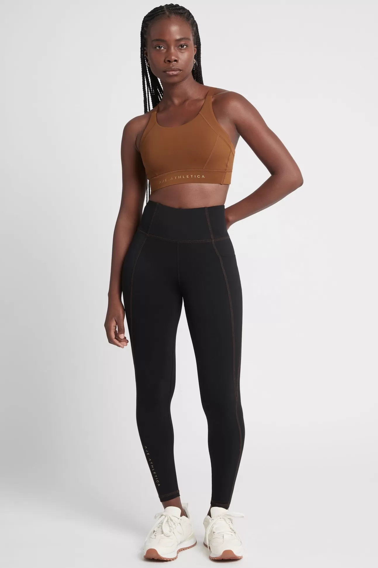 Aje ATHLETICA High Rise Full Length Legging 208 Black/Coffee Sale