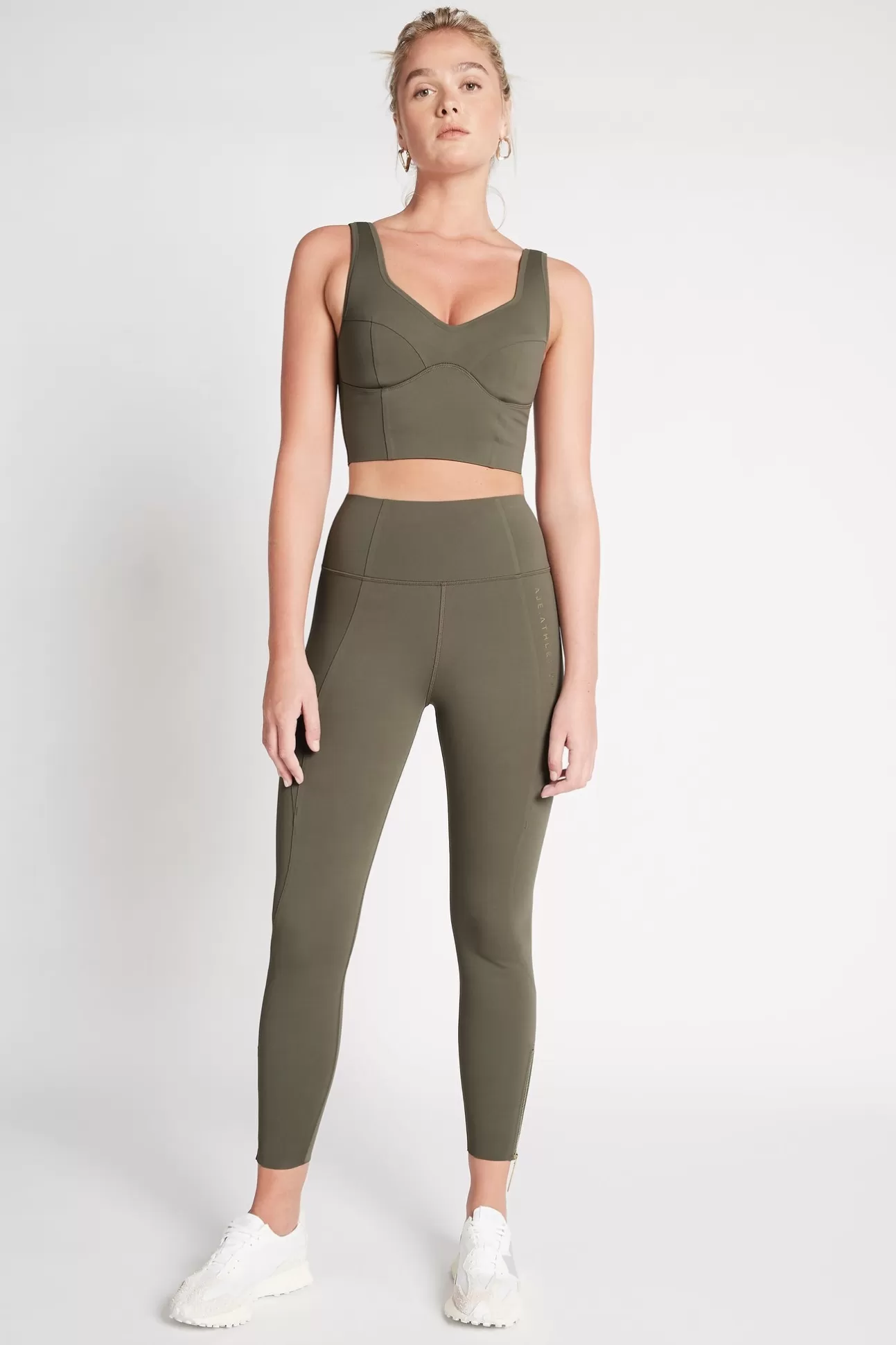 Aje ATHLETICA High Rise Full Length Legging 216 Forest Green Flash Sale