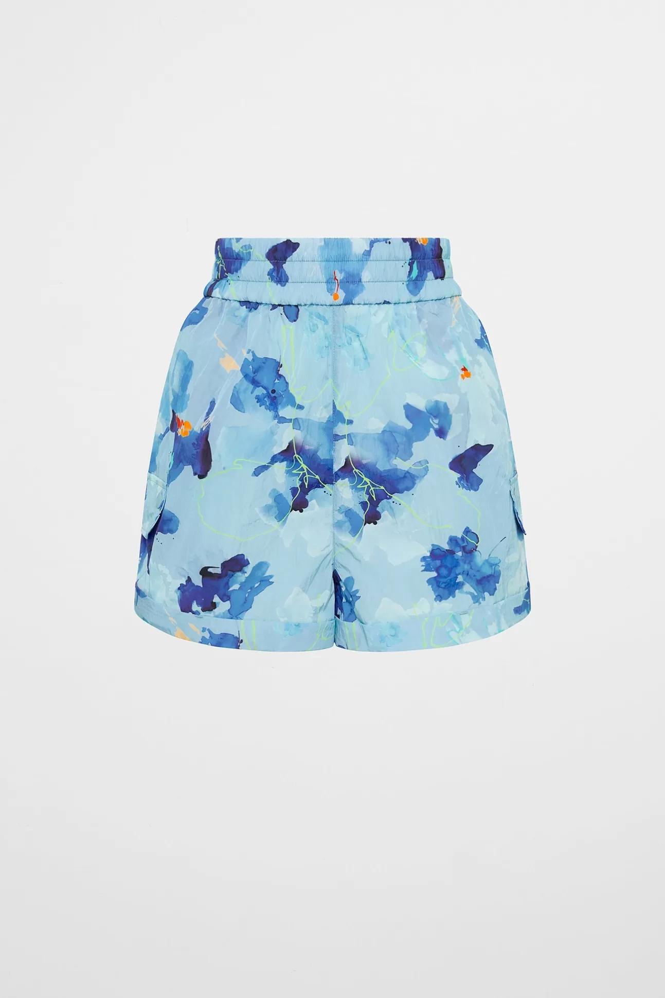 Aje ATHLETICA High Waisted Shorts 608 Expressive Floral Flash Sale