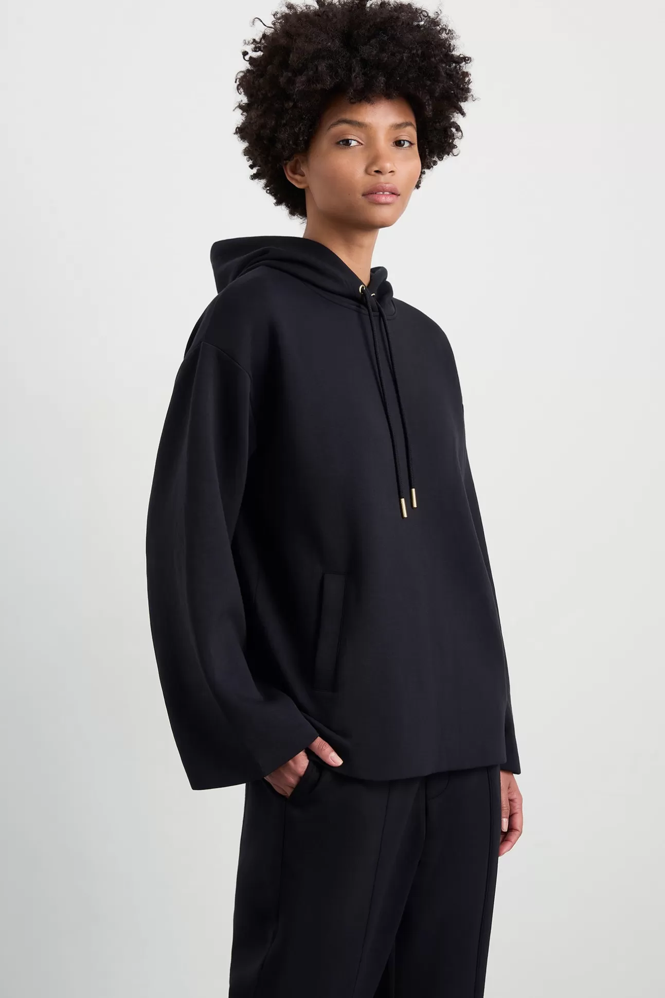 Aje ATHLETICA Hooded Jumper 432 Black Discount