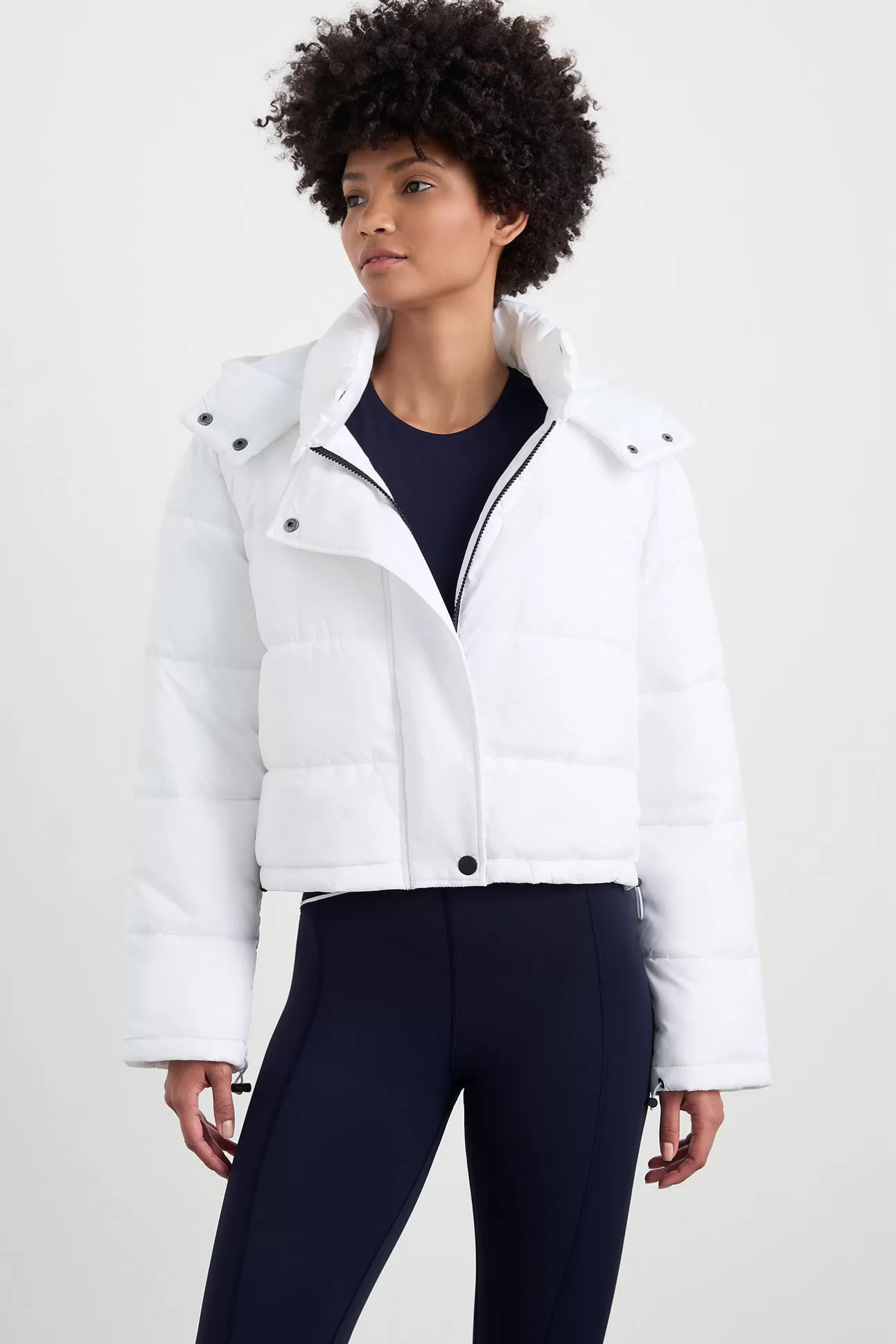 Aje ATHLETICA Hooded Puffer Jacket 711 White Shop