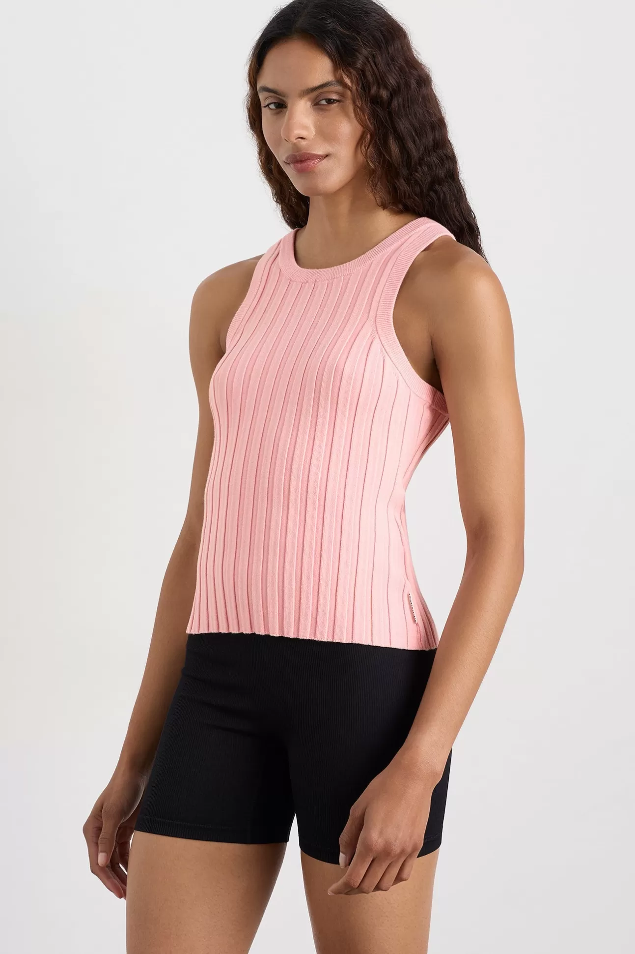 Aje ATHLETICA Hydra Racer Rib Tank 107 Millenial Pink Store