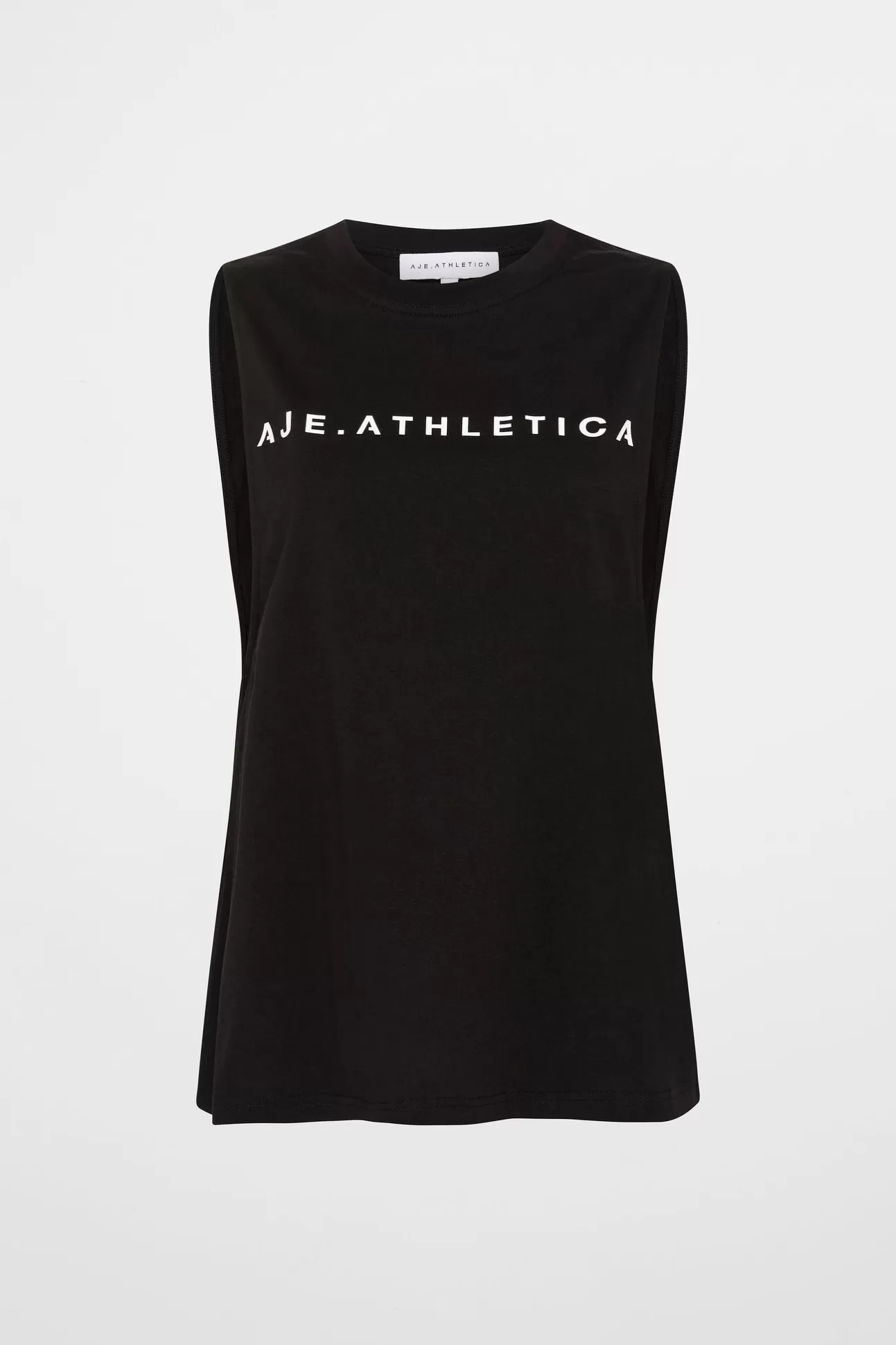 Aje ATHLETICA Interlock Logo Tank 141 Black/White Clearance