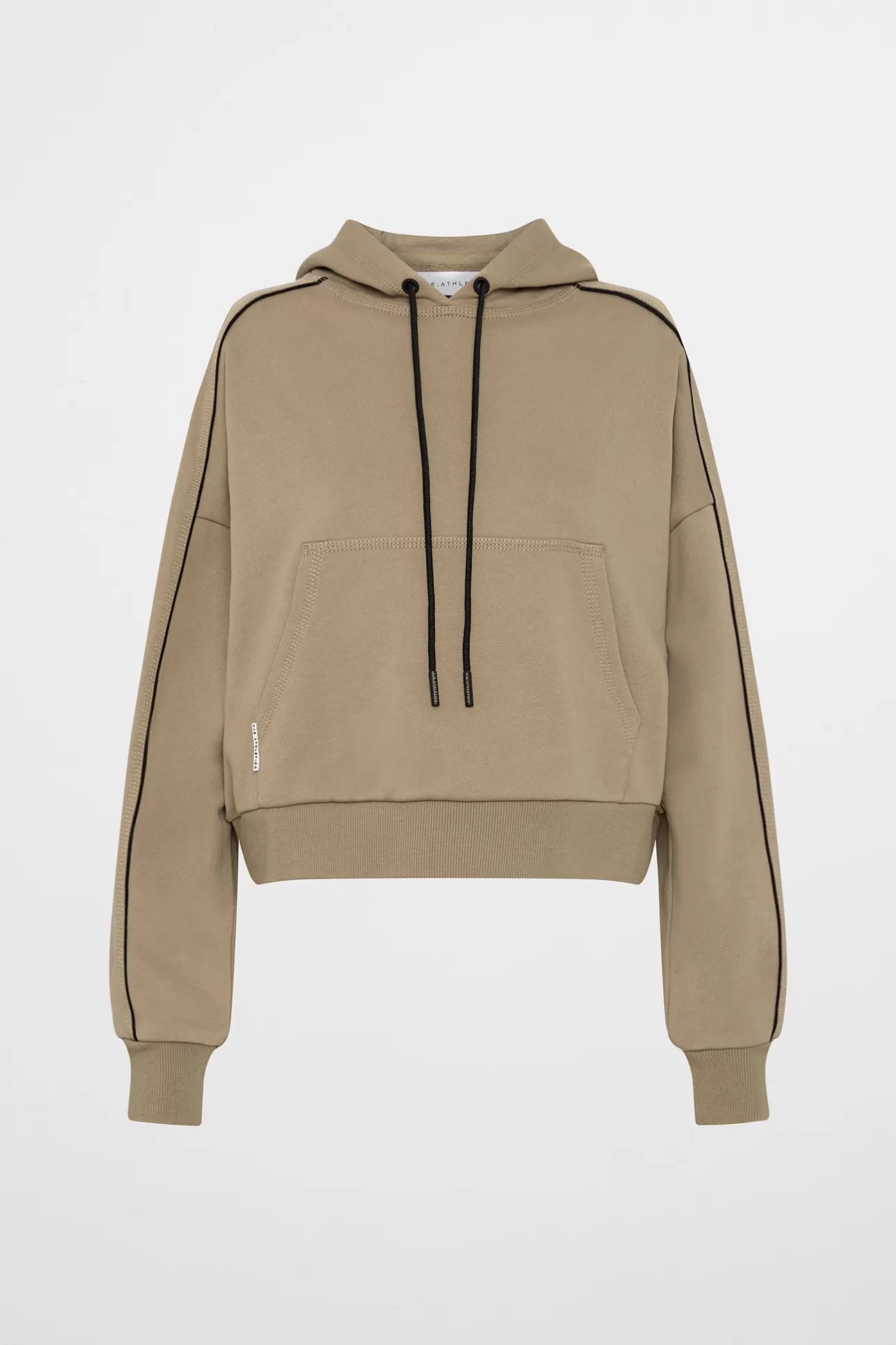 Aje ATHLETICA Kangaroo Pocket Hoodie 405 Soft Khaki Black Outlet