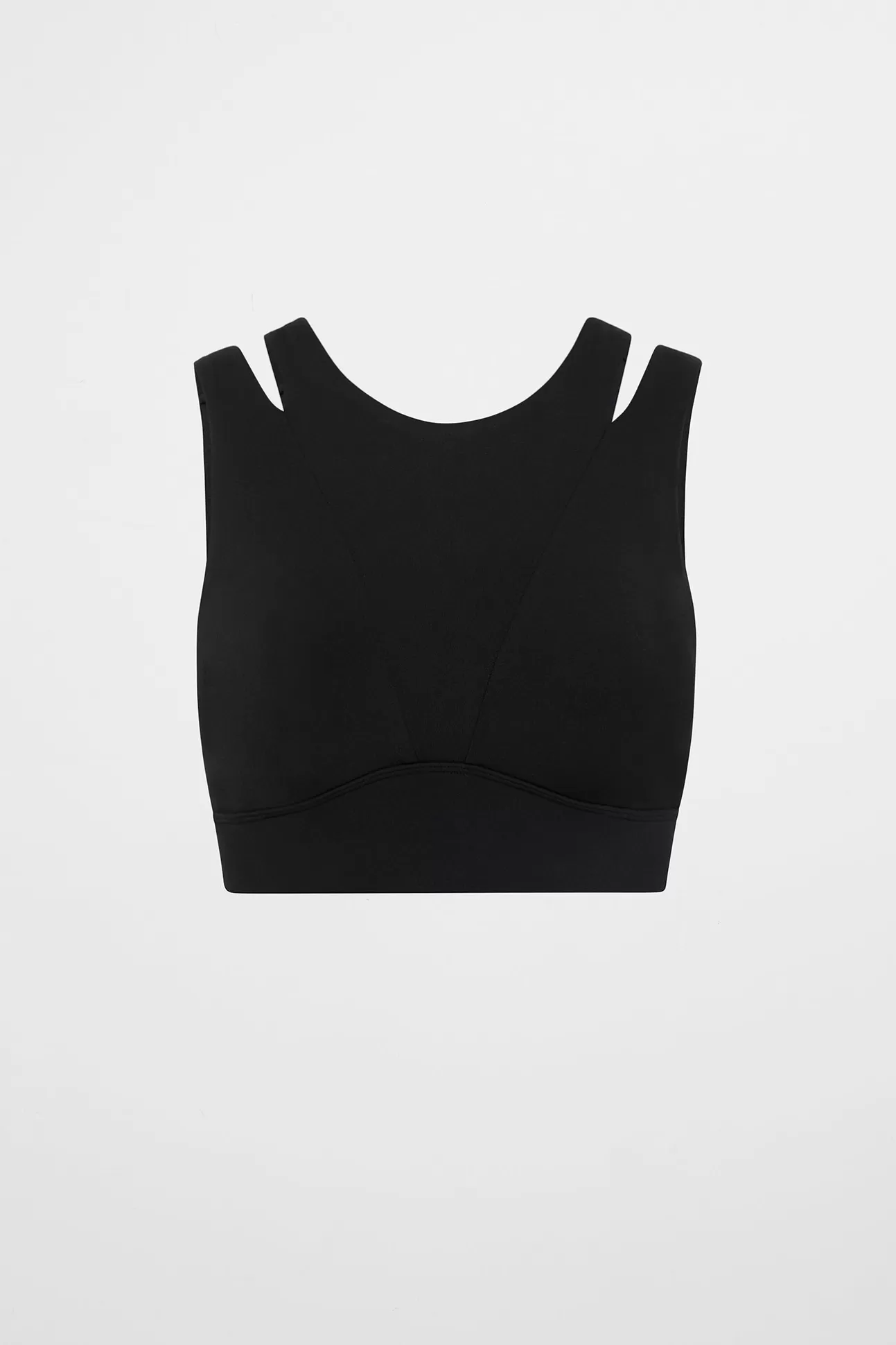 Aje ATHLETICA Layered Cut Out Sports Bra 385 Black Cheap