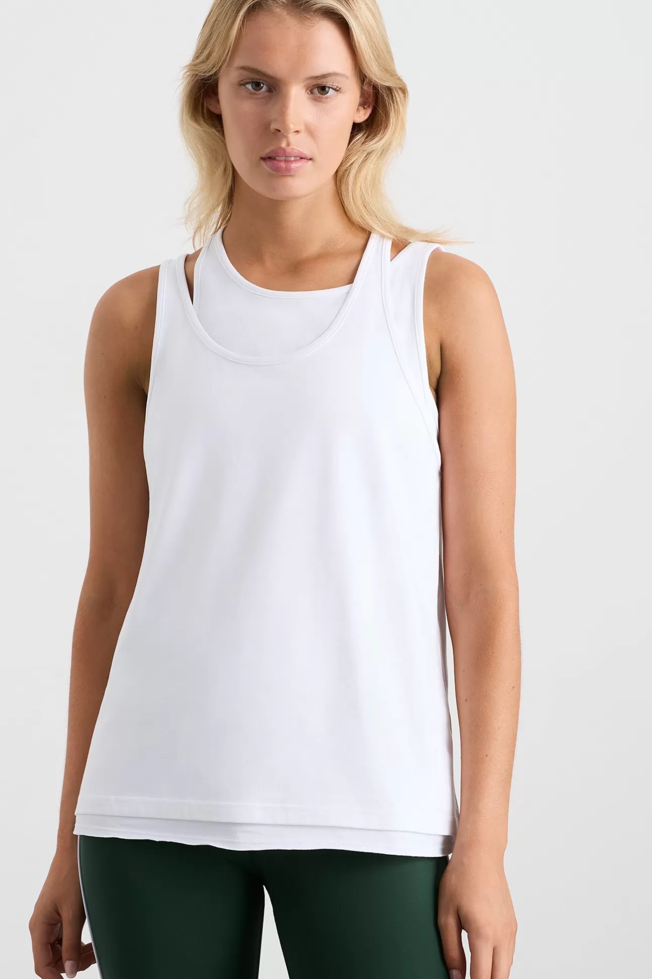 Aje ATHLETICA Layered Tank 156 White Best Sale