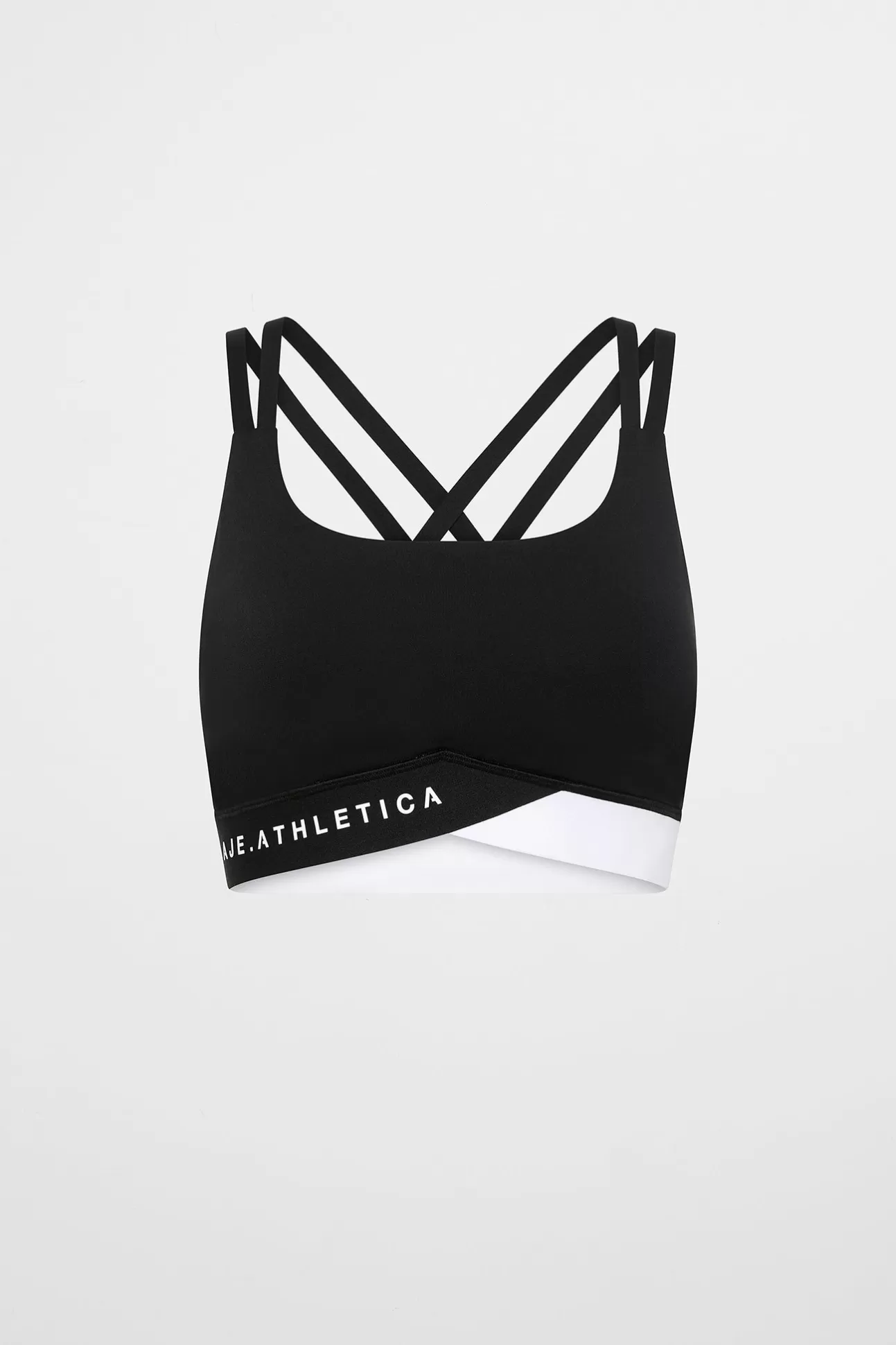 Aje ATHLETICA Logo Elastic Sports Bra 323 Black/White Store