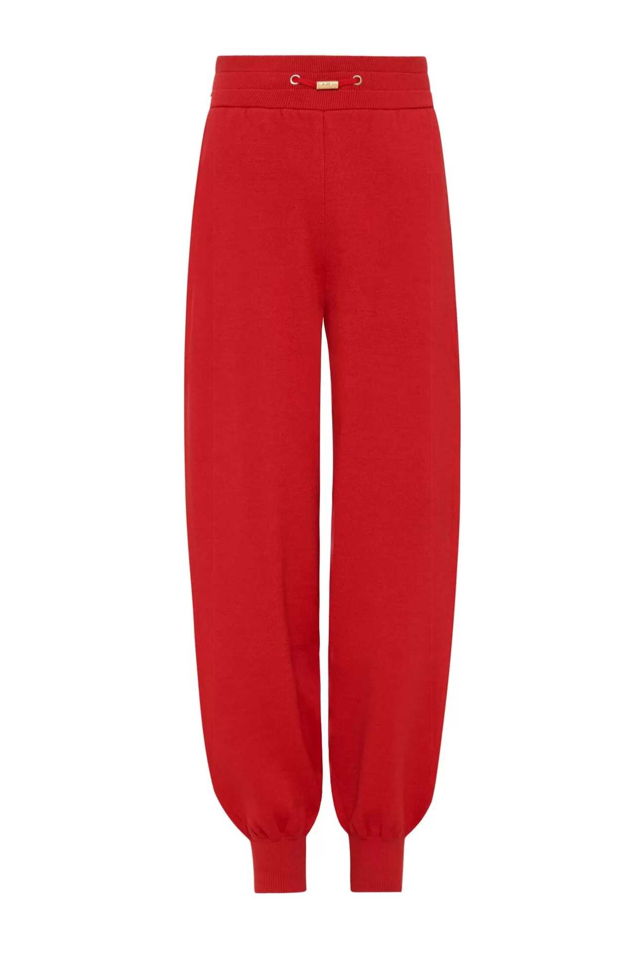 Aje ATHLETICA Logo Knit Trackpants 505 Garnet Red Shop