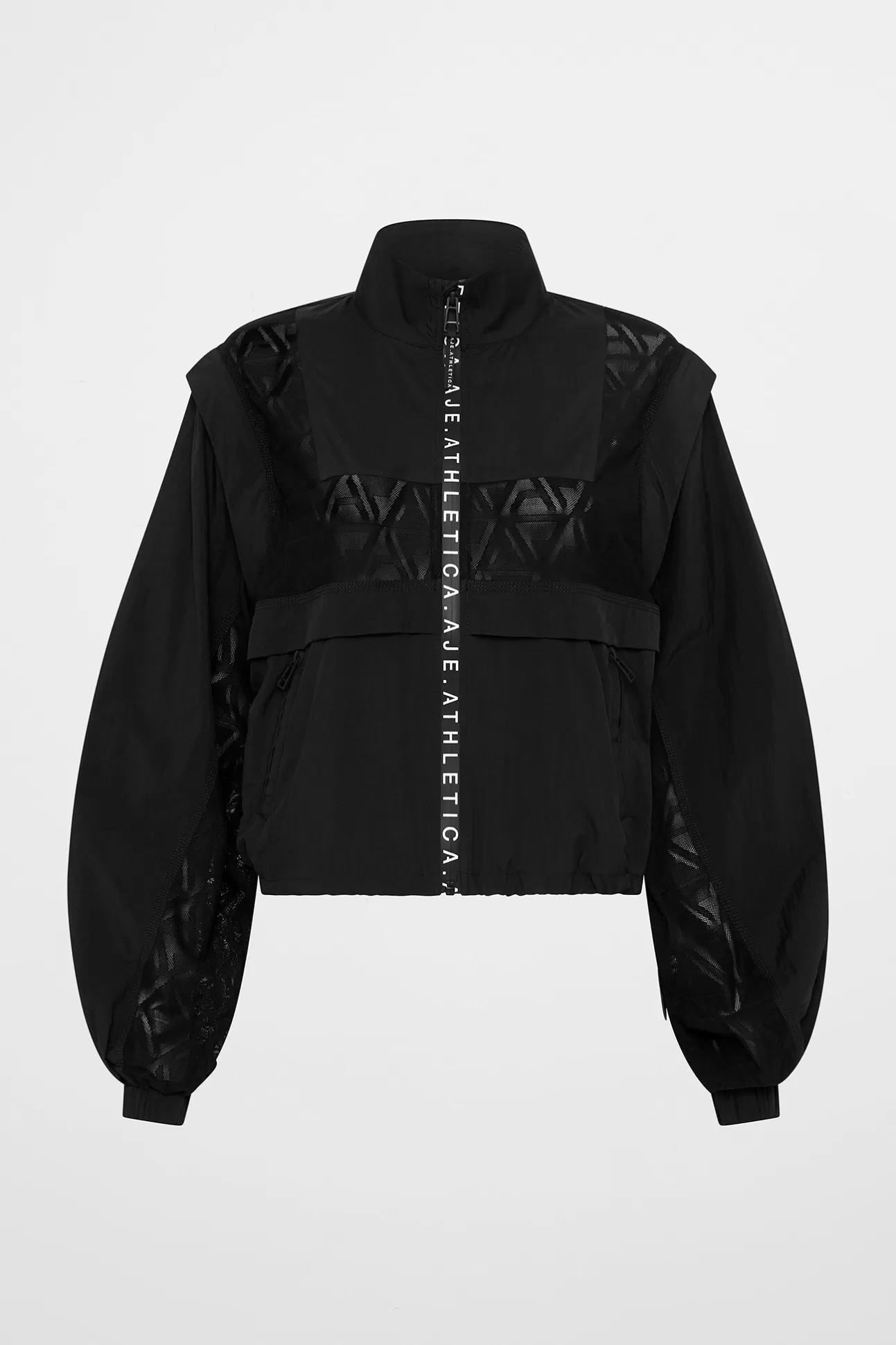 Aje ATHLETICA Logo Mesh Jacket 757 Black Sale