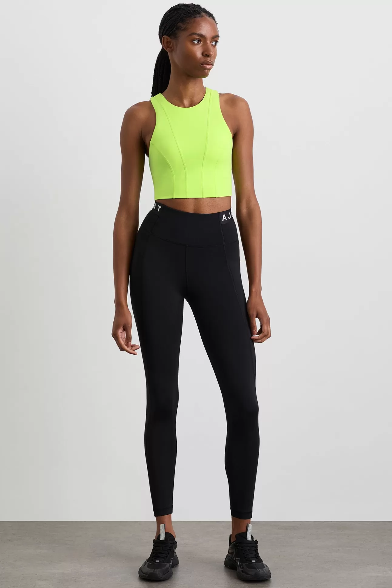 Aje ATHLETICA Logo Tape Legging 208 Black/White Logo Online