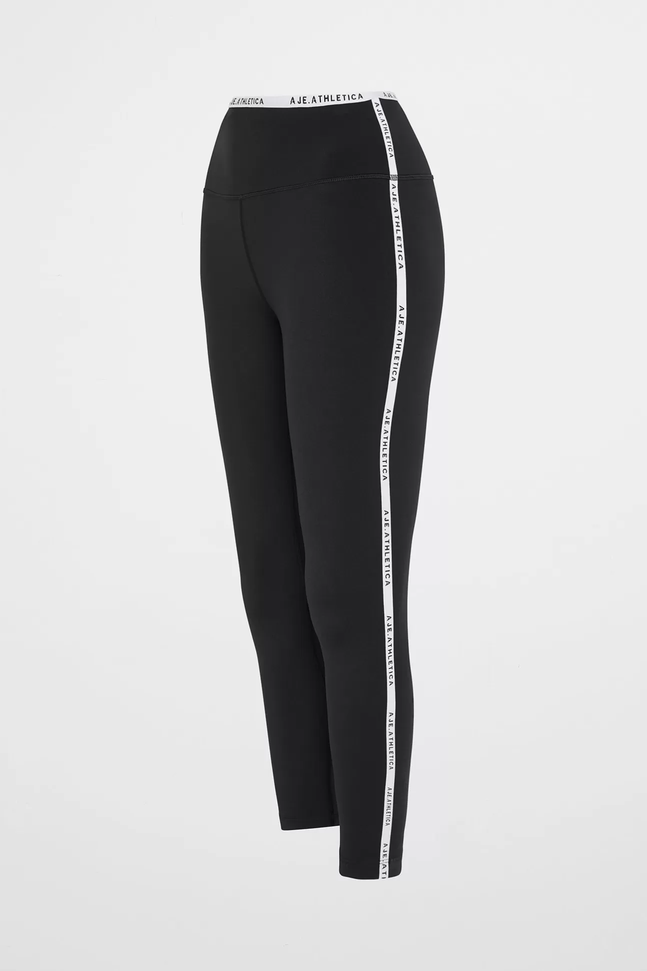 Aje ATHLETICA Logo Tape Seam Ankle Length Legging 203 Black Fashion