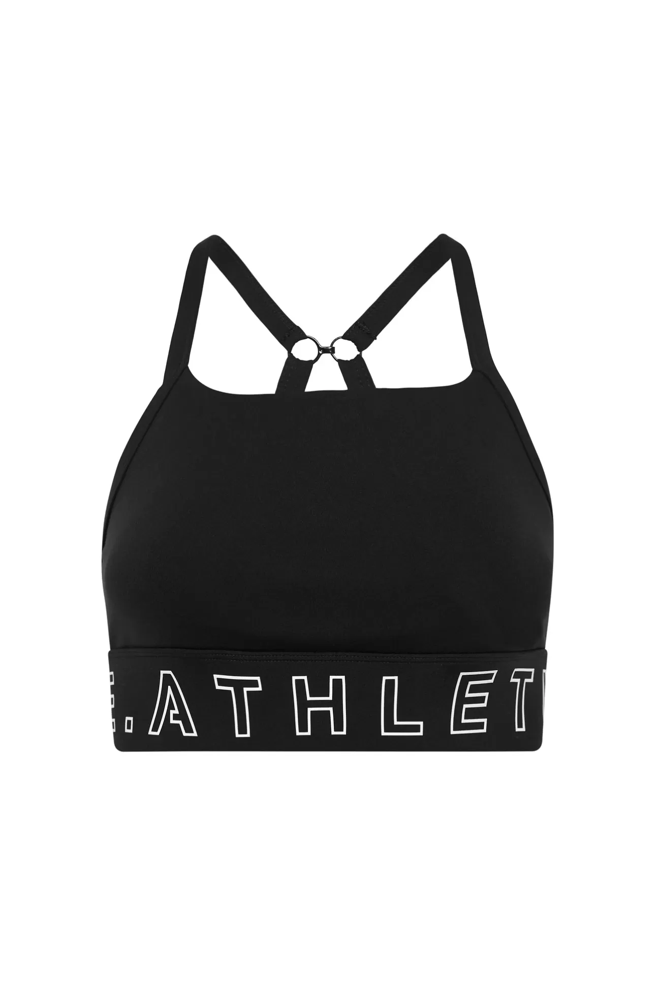 Aje ATHLETICA Logotape Adjustable Strap Sports Bra 307 Black/White Discount