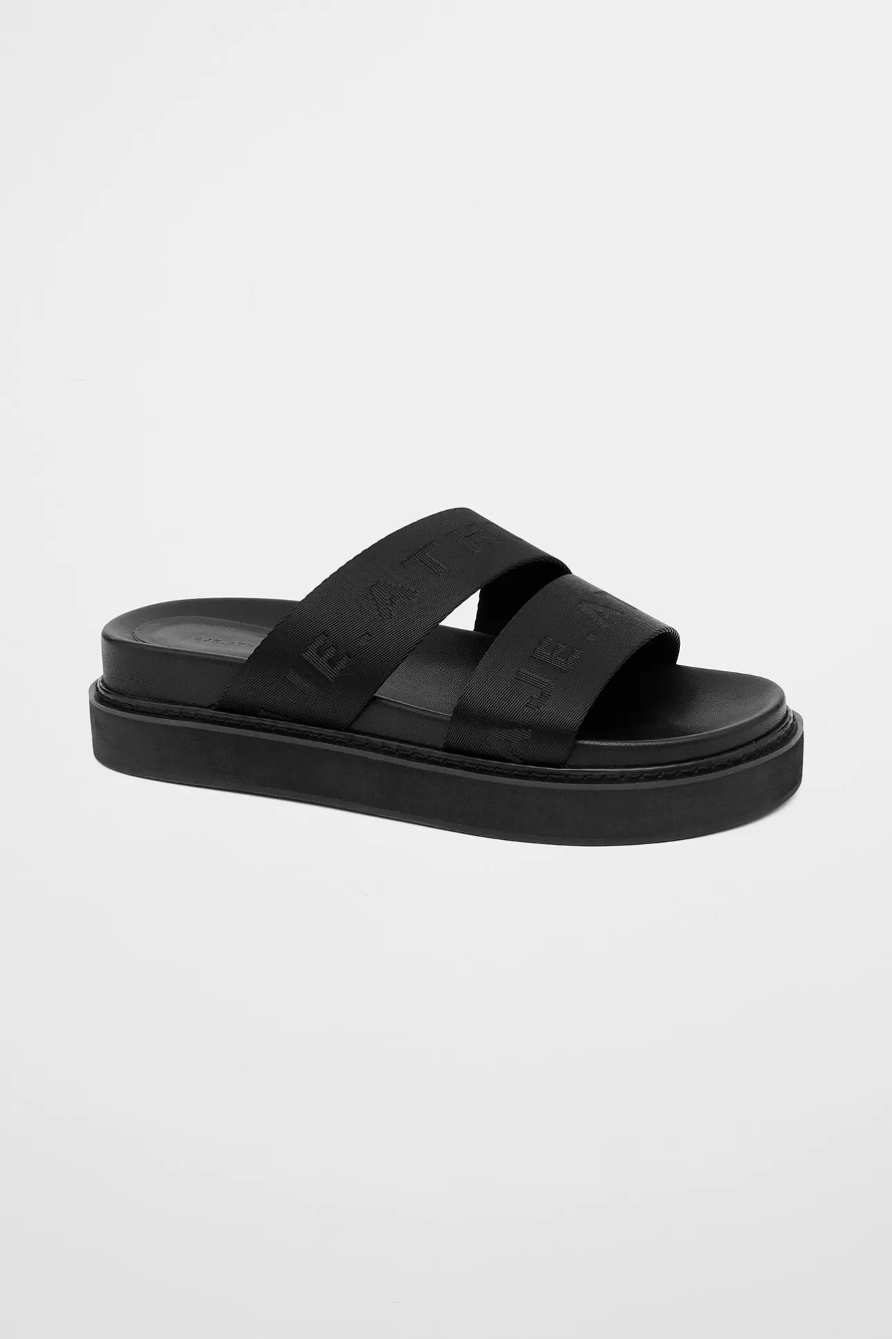 Aje ATHLETICA Logotape Platform Slide 916 Black Hot