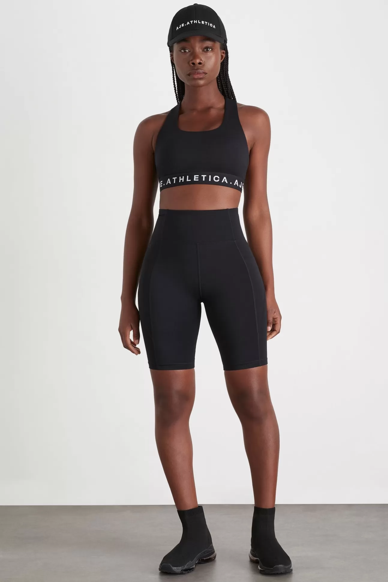 Aje ATHLETICA Long Bike Shorts 606 Black Fashion