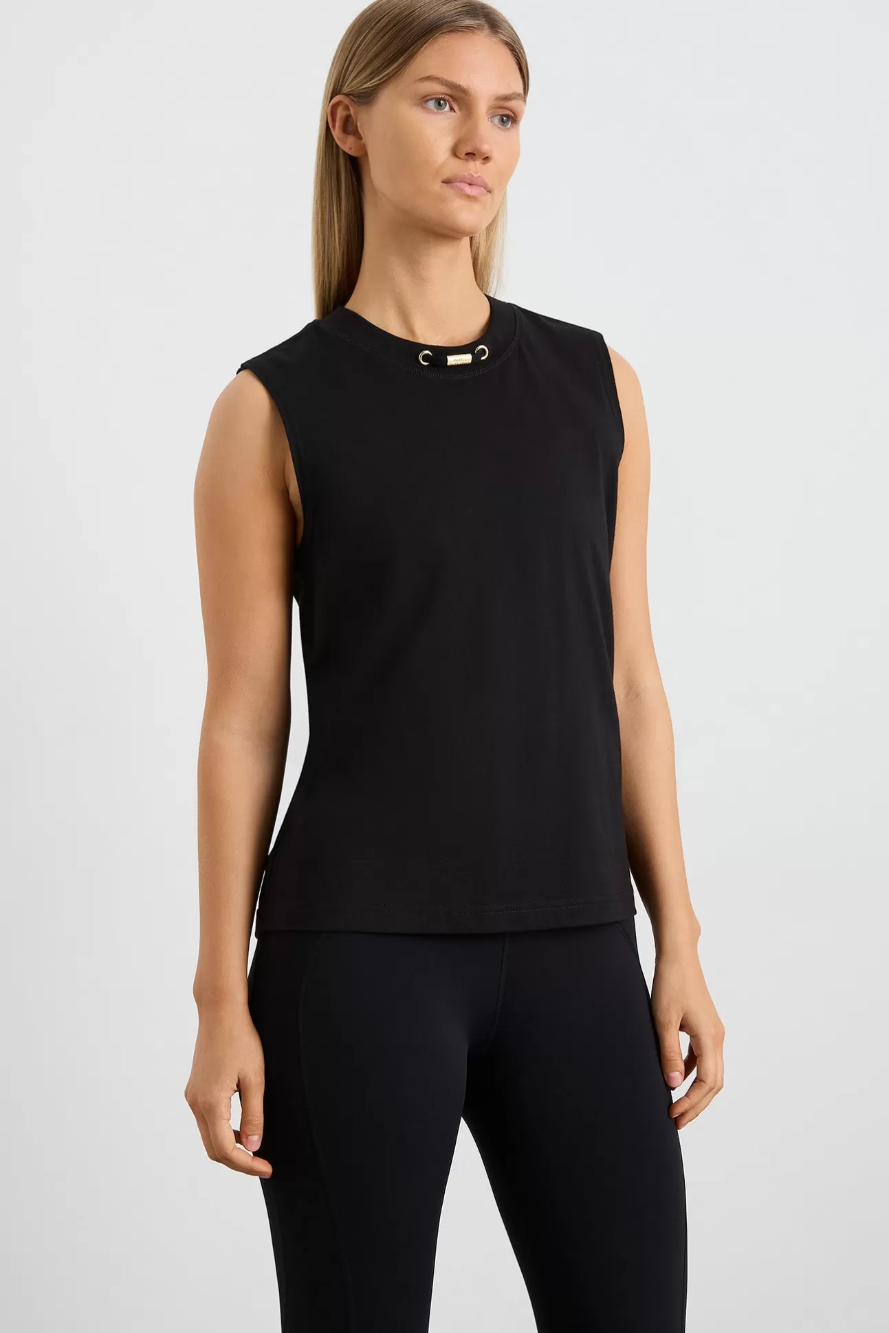 Aje ATHLETICA Long Line Tank 101 Black Cheap