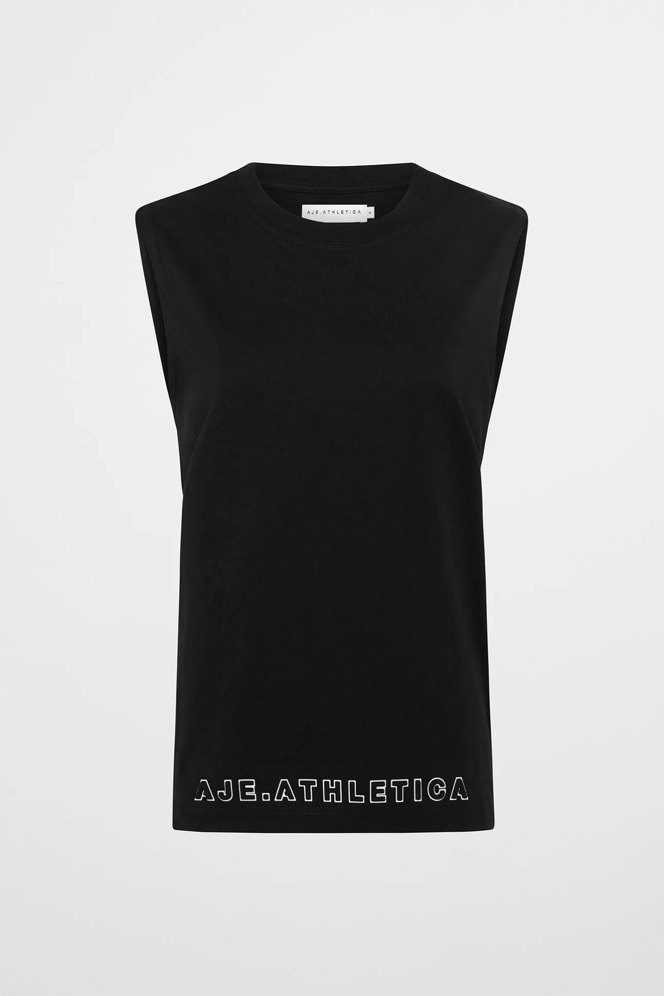 Aje ATHLETICA Long Line Tank 155 Black Fashion