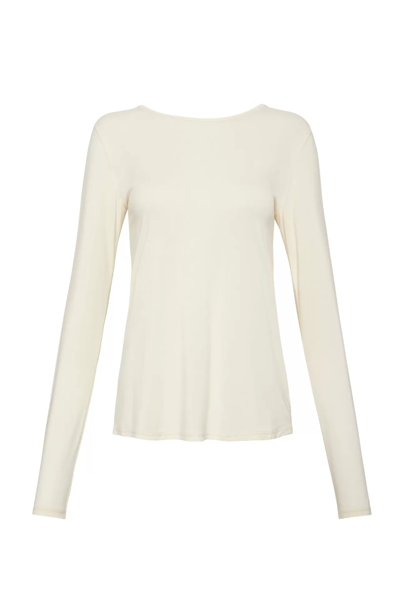 Aje ATHLETICA Long Sleeve Yoga Top 121 Light Ivory Flash Sale