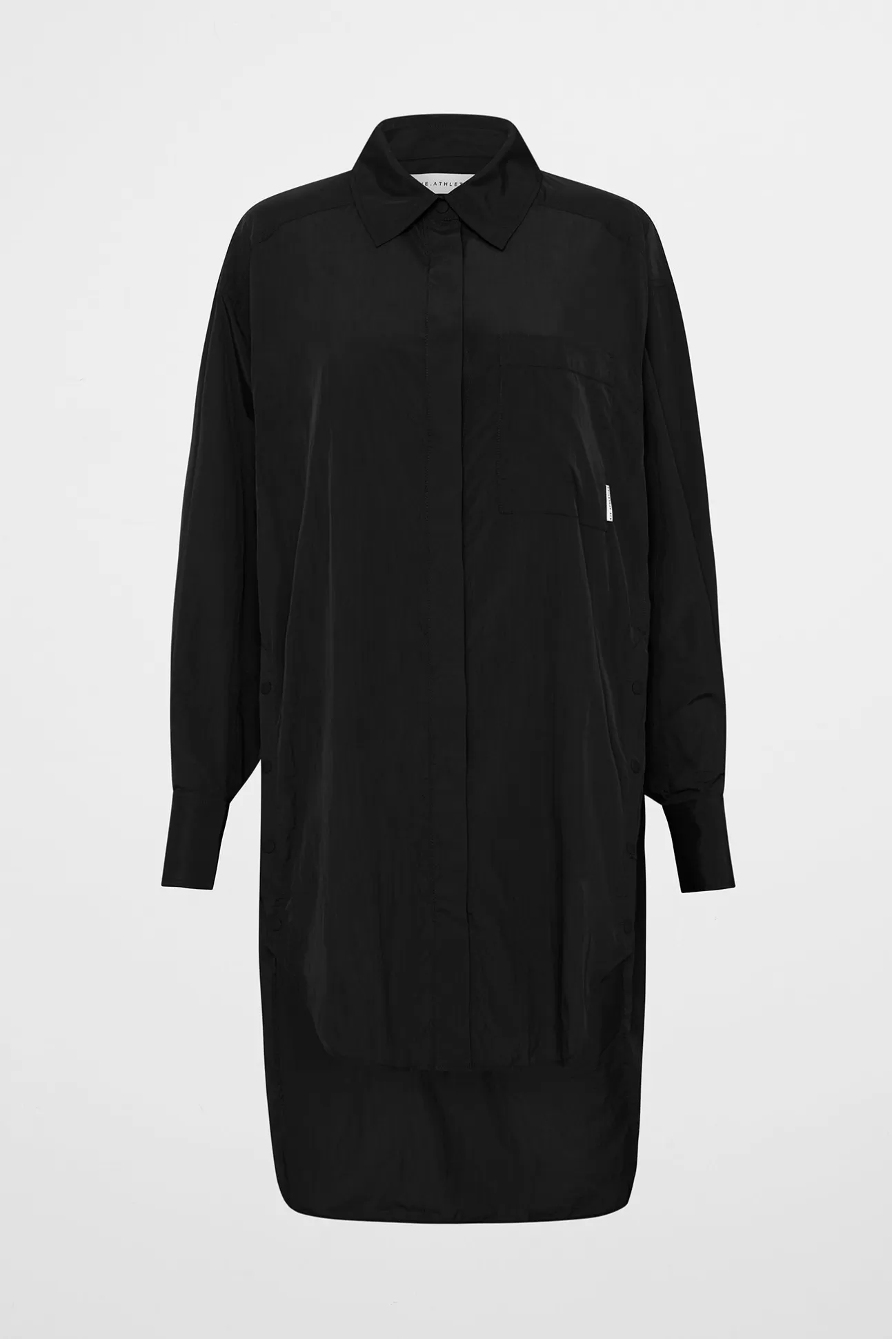 Aje ATHLETICA Longline Windbreaker Shirt 438 Black Clearance