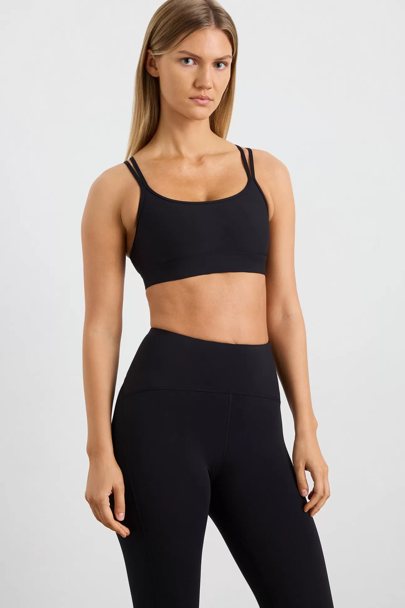 Aje ATHLETICA Mesh Back Sports Bra 338 Black Sale