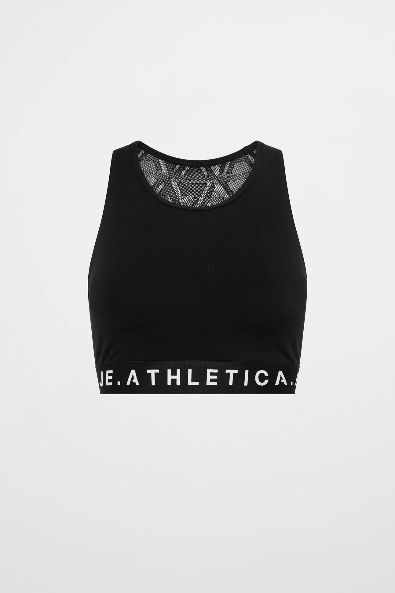 Aje ATHLETICA Mesh Back Sports Bra 375 Black/White Logo Store