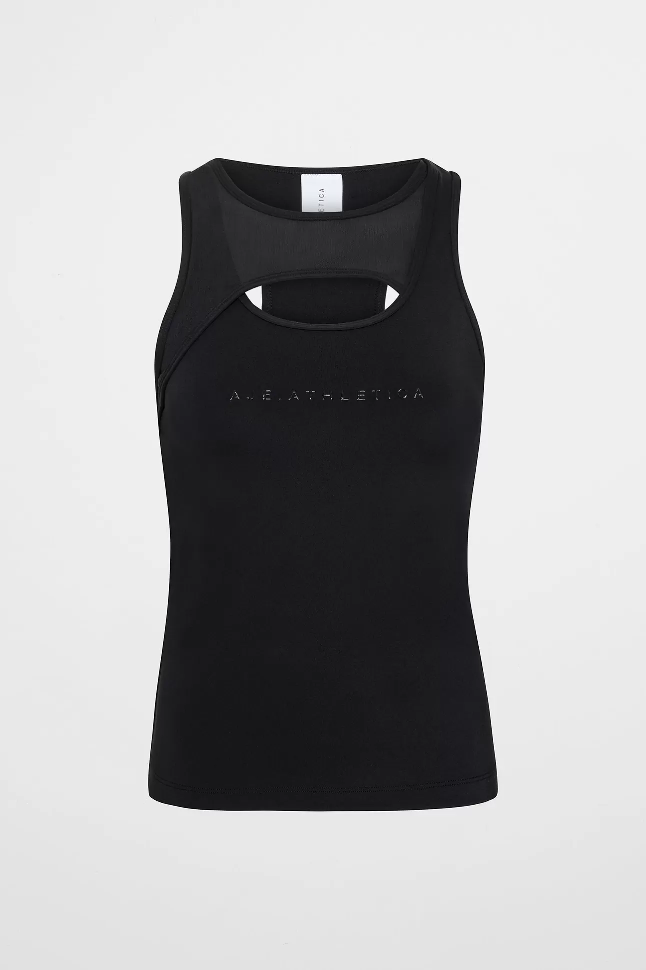 Aje ATHLETICA Mesh Keyhole Tank 154 Black Shop