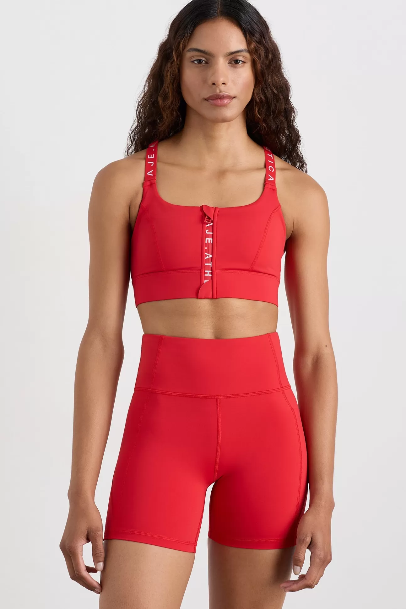 Aje ATHLETICA Mesh Racer Back Bra 304 Passionate Red Cheap