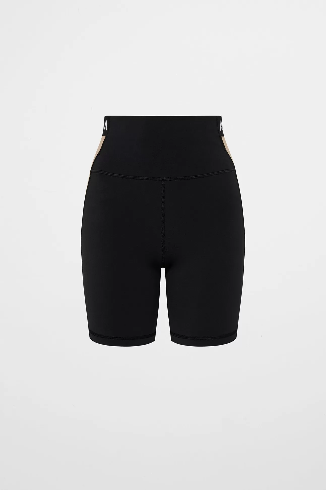 Aje ATHLETICA Mid Length Logo Bike Short 250 Black/Dune Discount