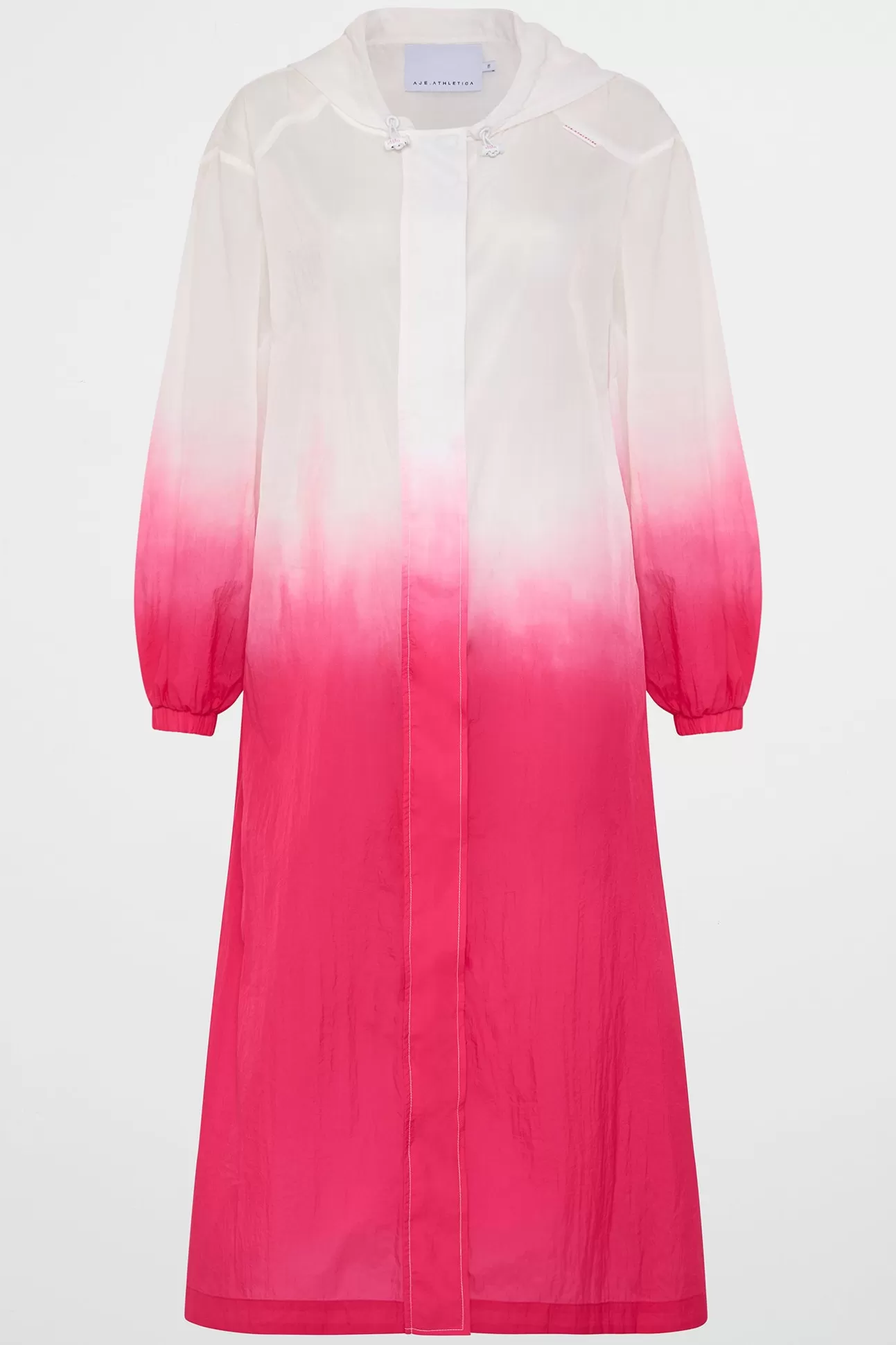 Aje ATHLETICA Ombre Hooded Trench 783 Ombre Pink Hot