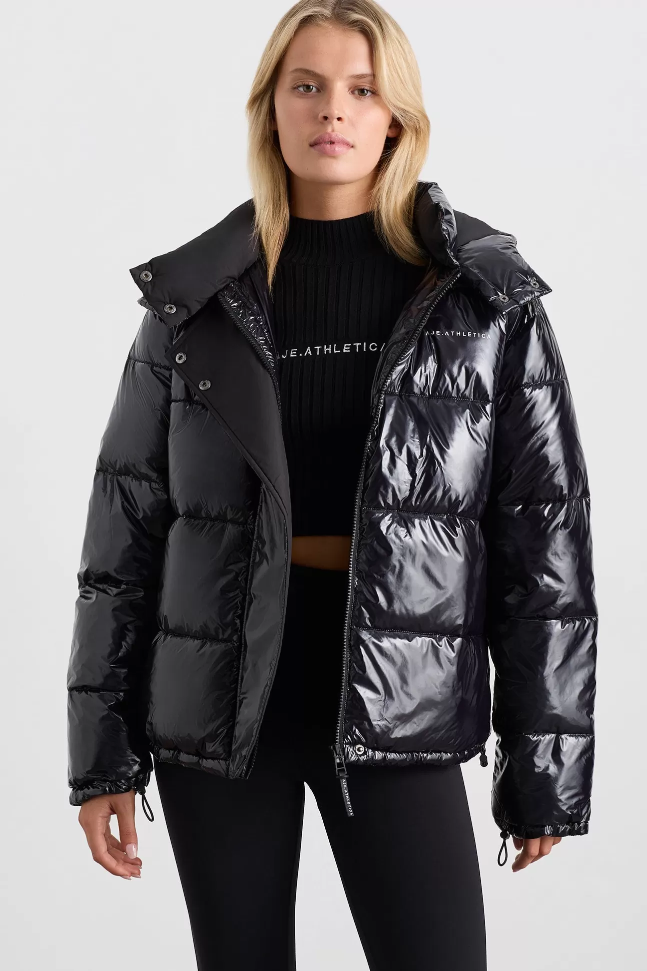 Aje ATHLETICA Oversized Puffer Jacket 763 Black Discount