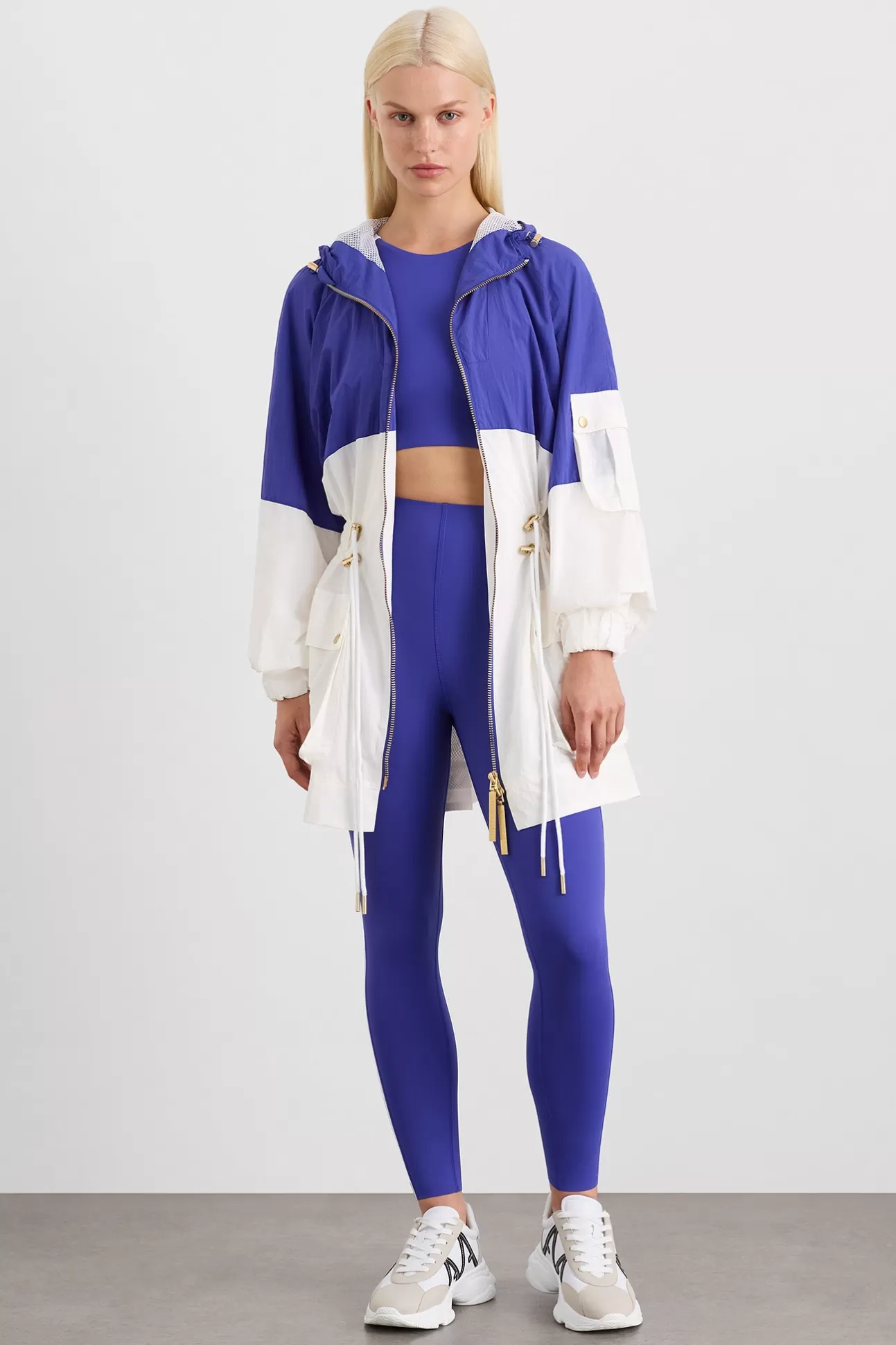 Aje ATHLETICA Oversized Spray Jacket 803 Electric Blue / White Best