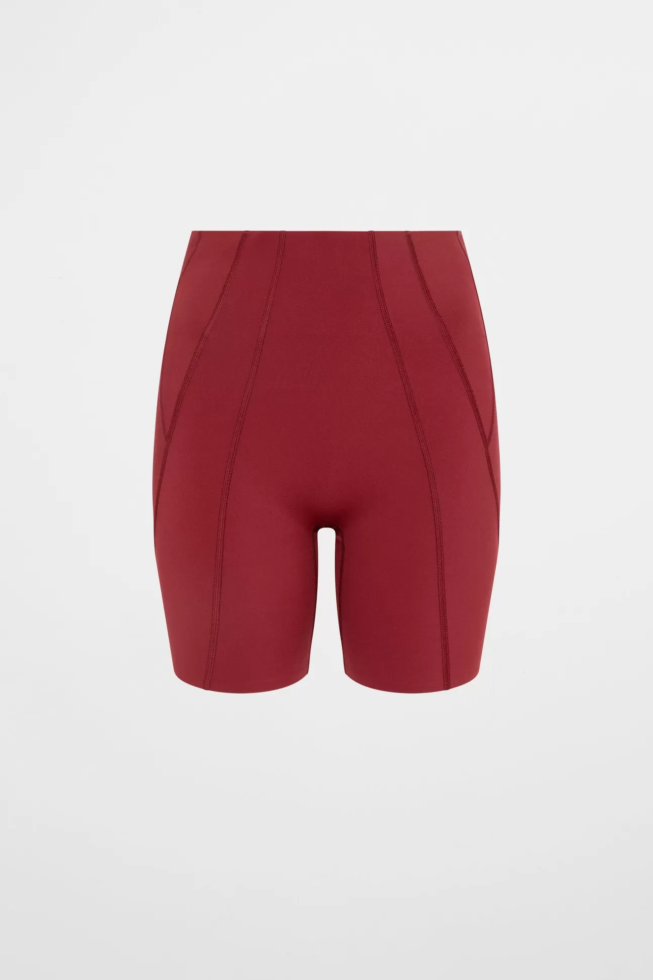 Aje ATHLETICA Panelled Bike Shorts 615 Plum Red Cheap