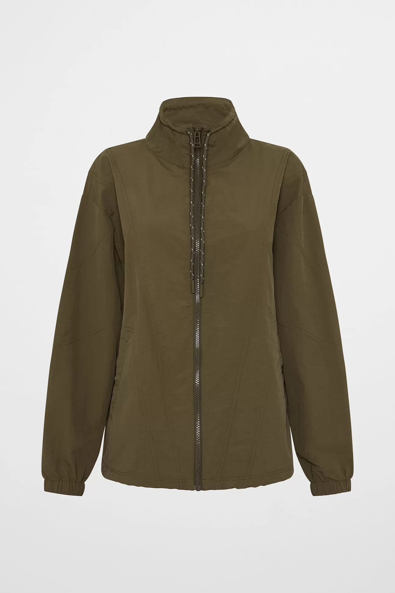 Aje ATHLETICA Panelled Spray Jacket 784 Deep Khaki Flash Sale