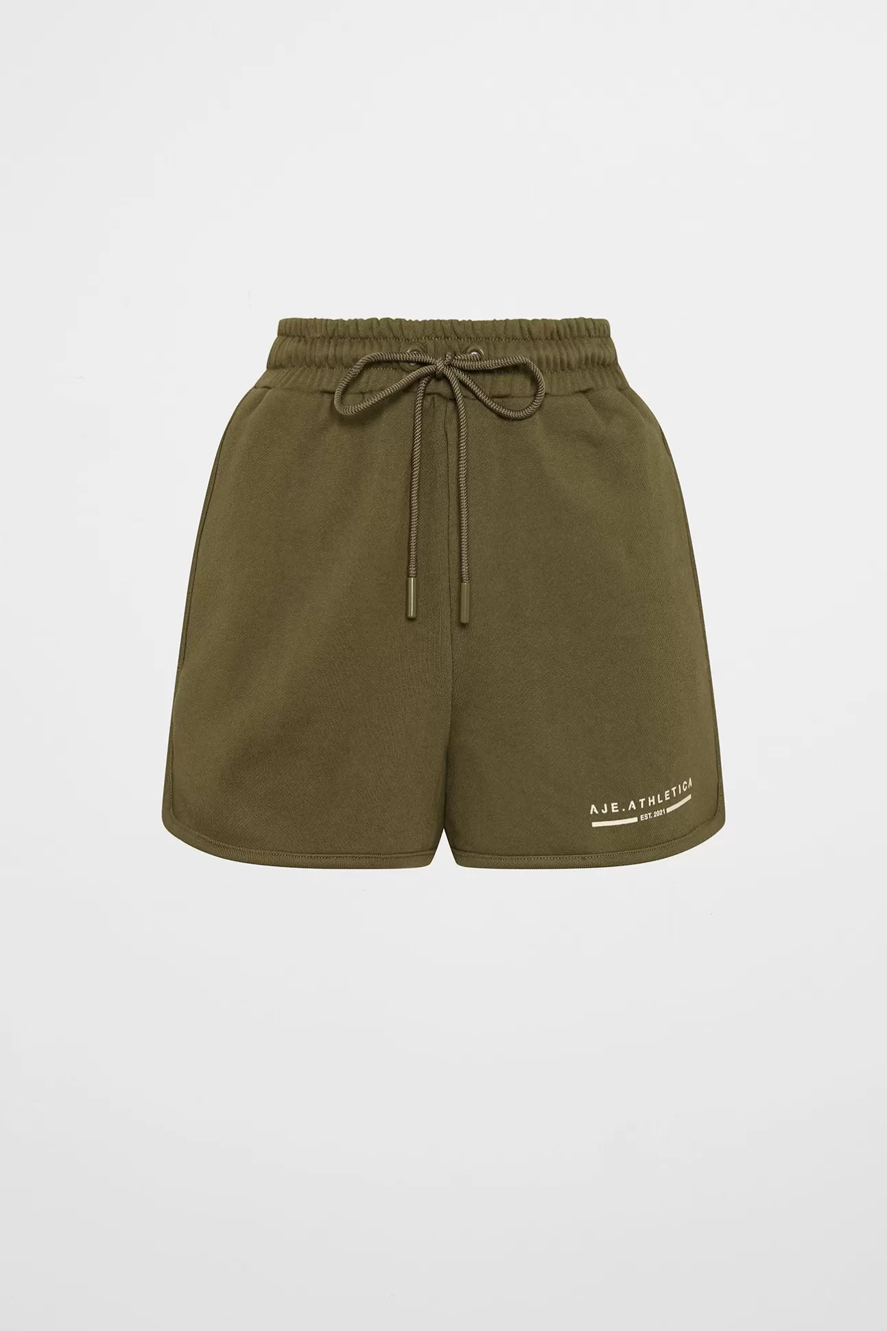 Aje ATHLETICA Panelled Terry Short 616 Deep Khaki Online