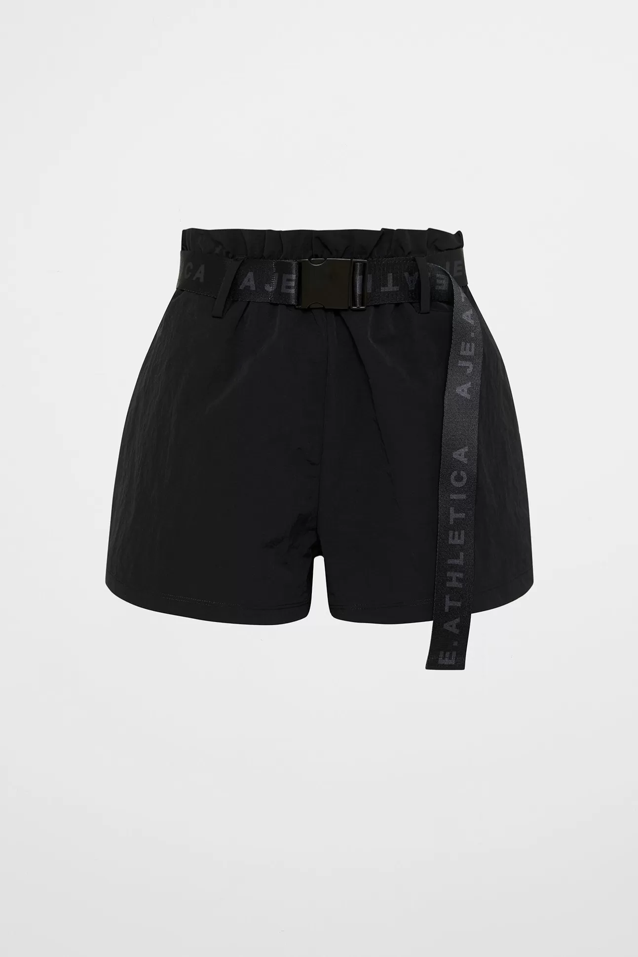 Aje ATHLETICA Paperbag Spray Shorts 365 Black Discount