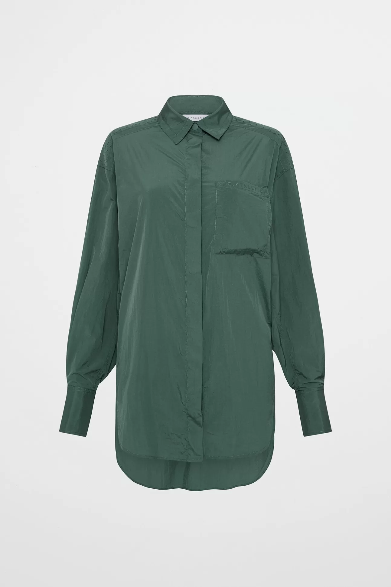 Aje ATHLETICA Perforated Spray Shirt 406 Moss Green Shop