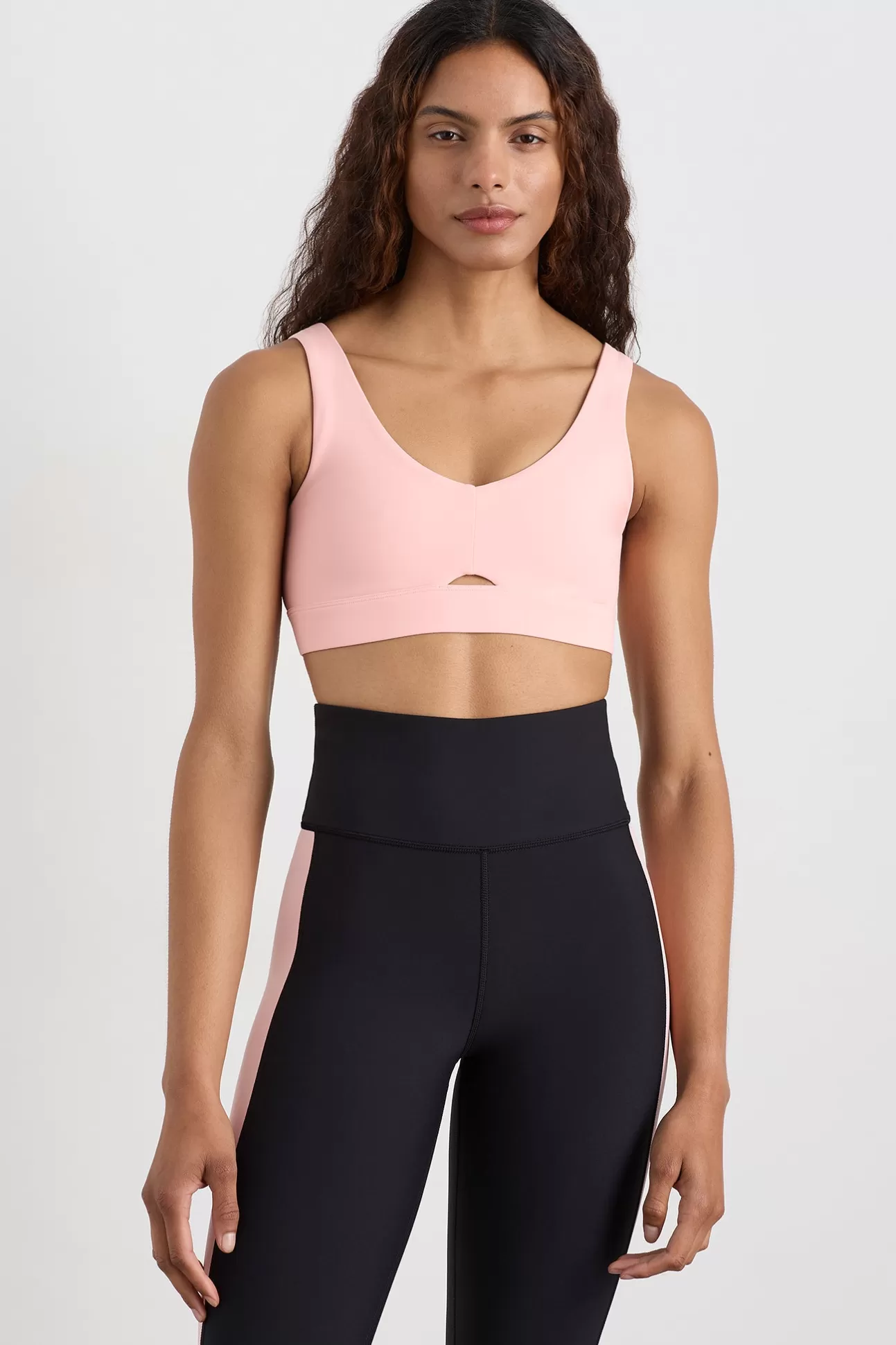 Aje ATHLETICA Plunge Sports Bra 337 Millenial Pink Cheap