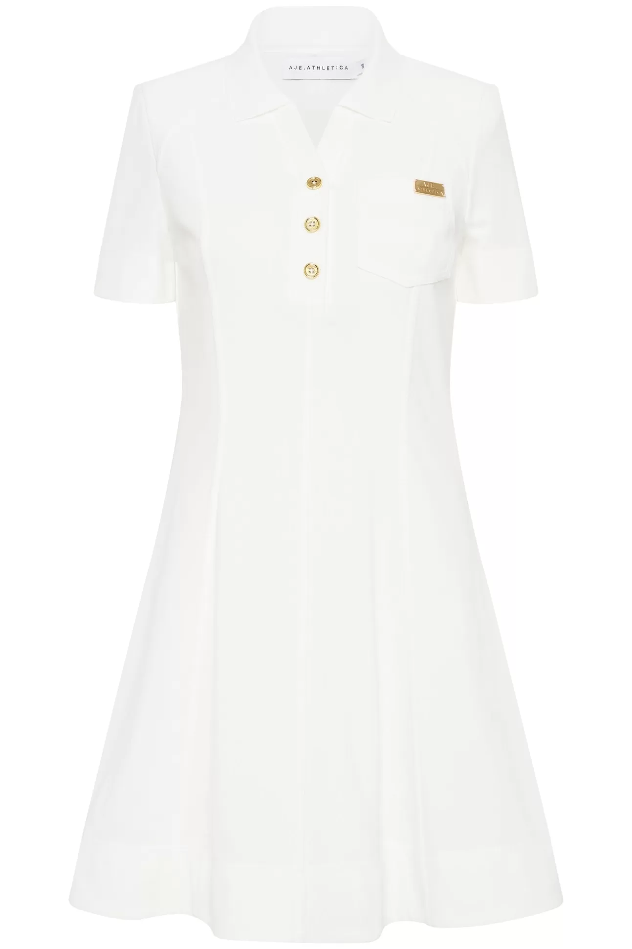 Aje ATHLETICA Polo Tennis Mini Dress 806 White Cheap