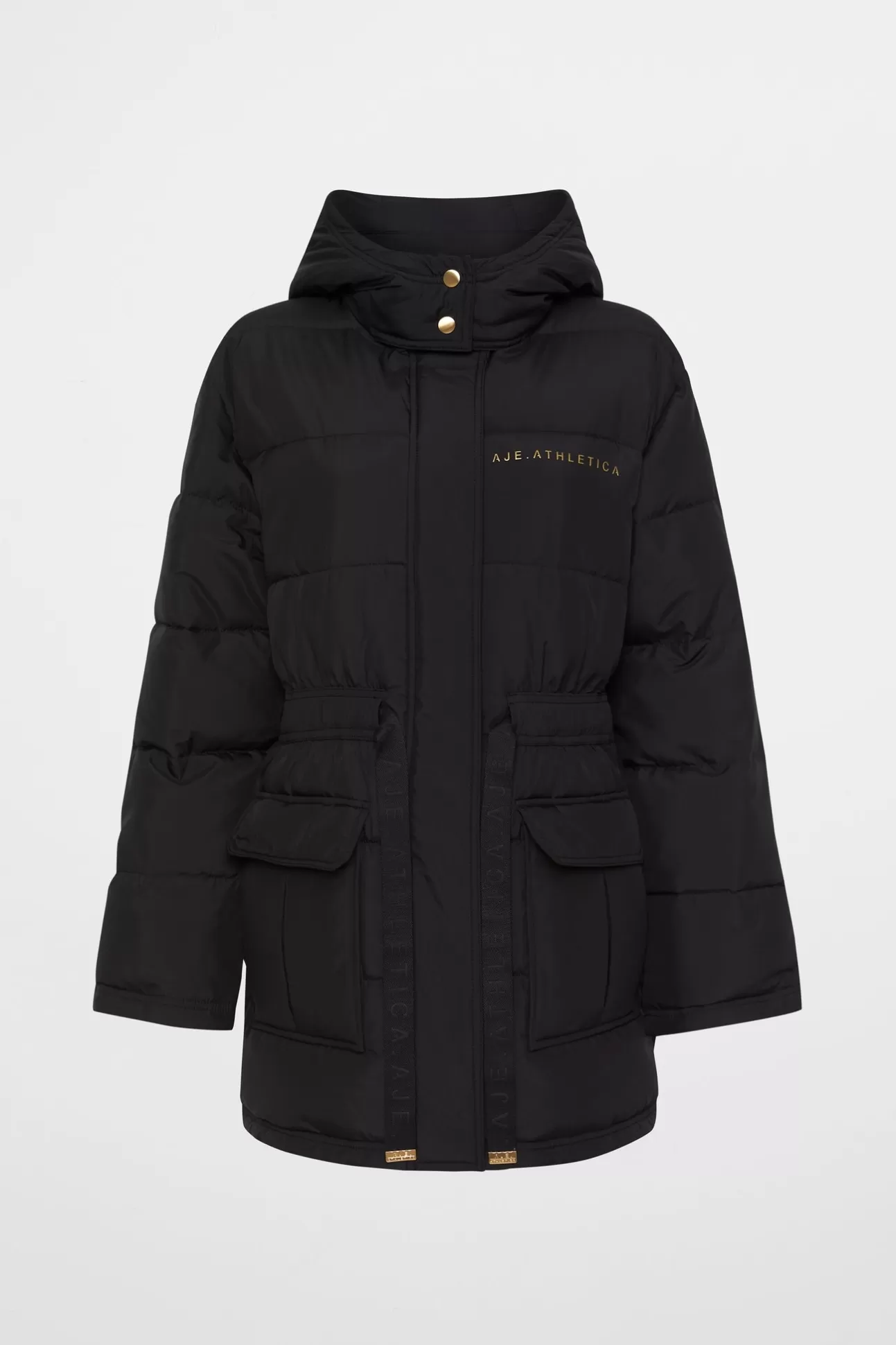 Aje ATHLETICA Puffer Jacket 025 Black/Gold Online