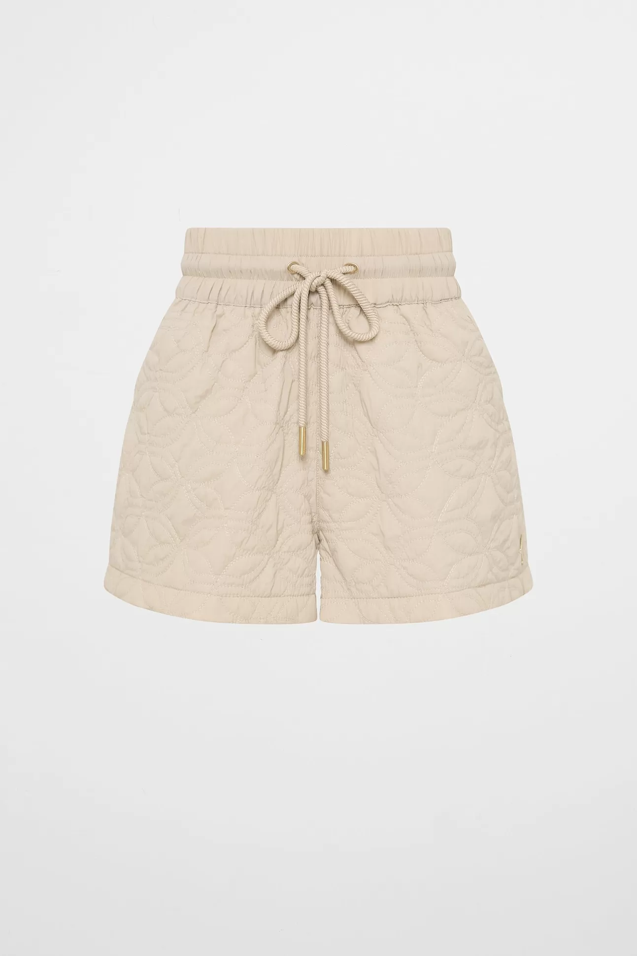 Aje ATHLETICA Quilted Panelled Shorts 623 Moonstone Grey Flash Sale