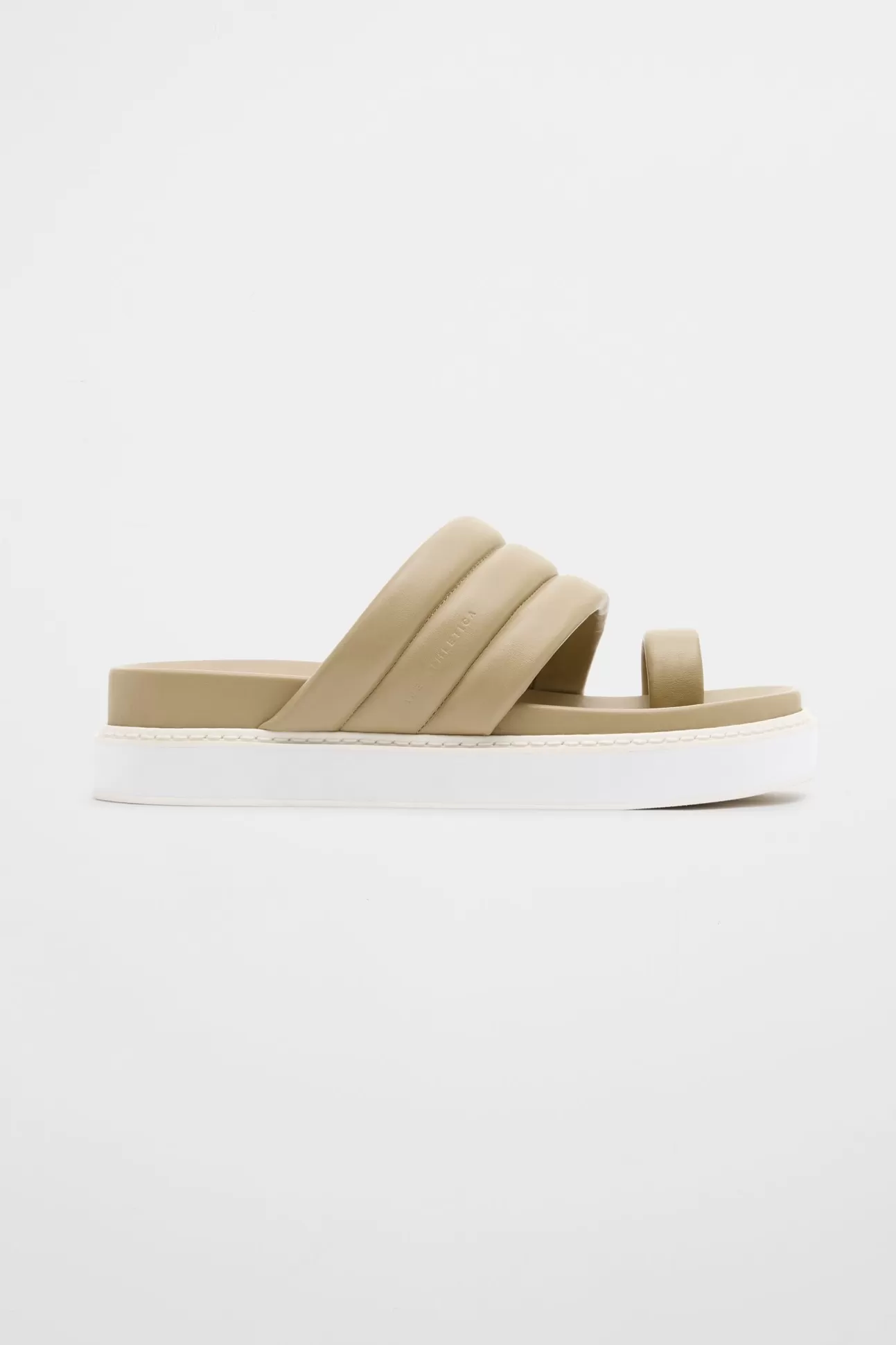 Aje ATHLETICA Quilted Platform Slide 915 Soft Khaki Best