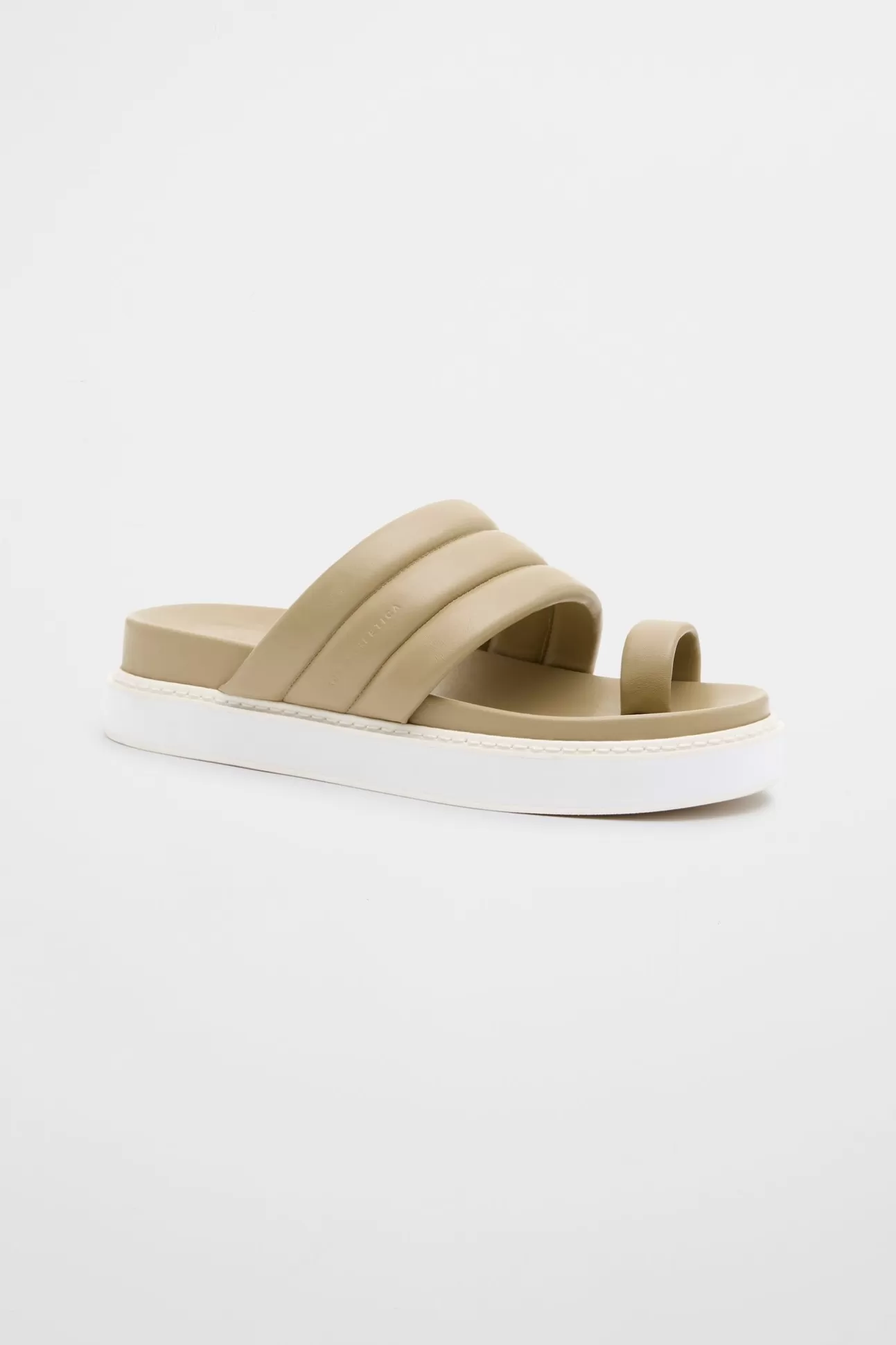 Aje ATHLETICA Quilted Platform Slide 915 Soft Khaki Best